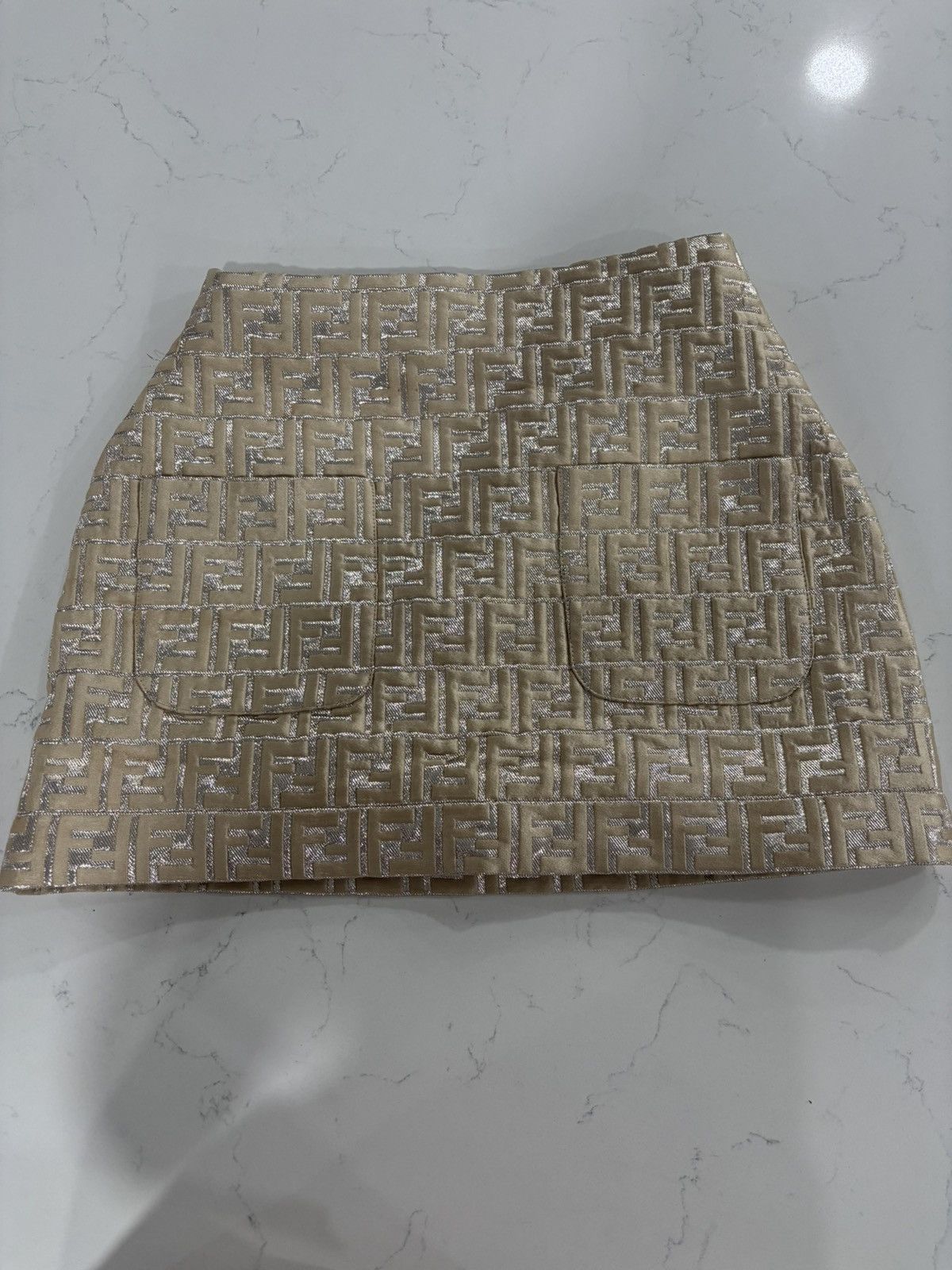 Fendi Fendi Kids Logo Brocade Pocket Detailed Skirt Size 24" / US 00 / IT 34 - 1 Thumbnail
