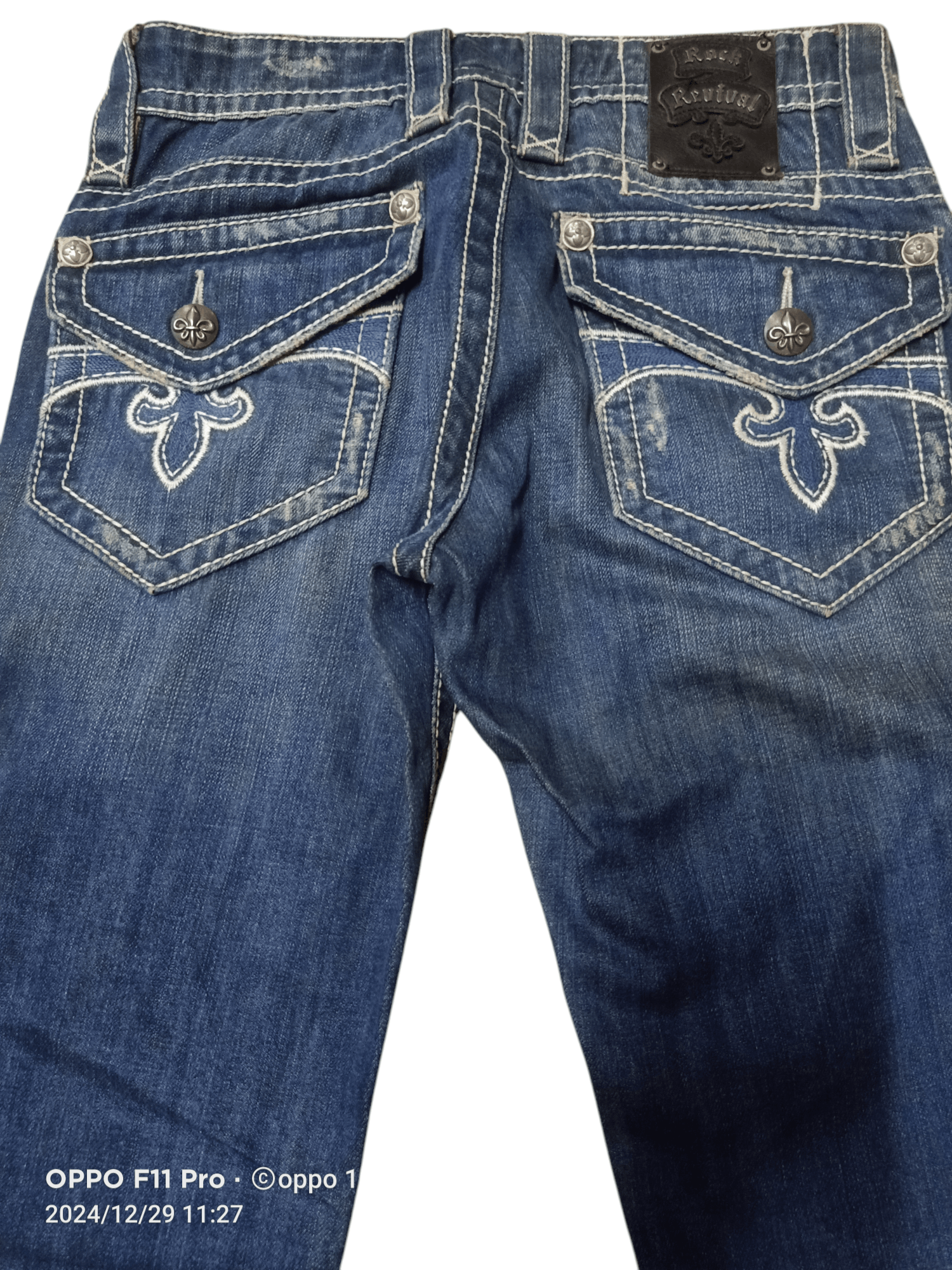 Japanese Brand × Rock Revival Rock Revival Loose Straight Flag Jeans Size US 30 / EU 46 - 15 Thumbnail