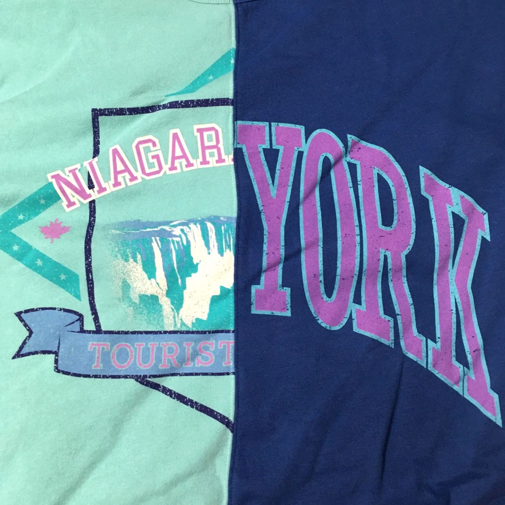 Vintage Wild Fable Shirt Womens M patchwork Sweatshirt NIAGARA NEW YORK TOURIST Size M / US 6-8 / IT 42-44 - 2 Thumbnail