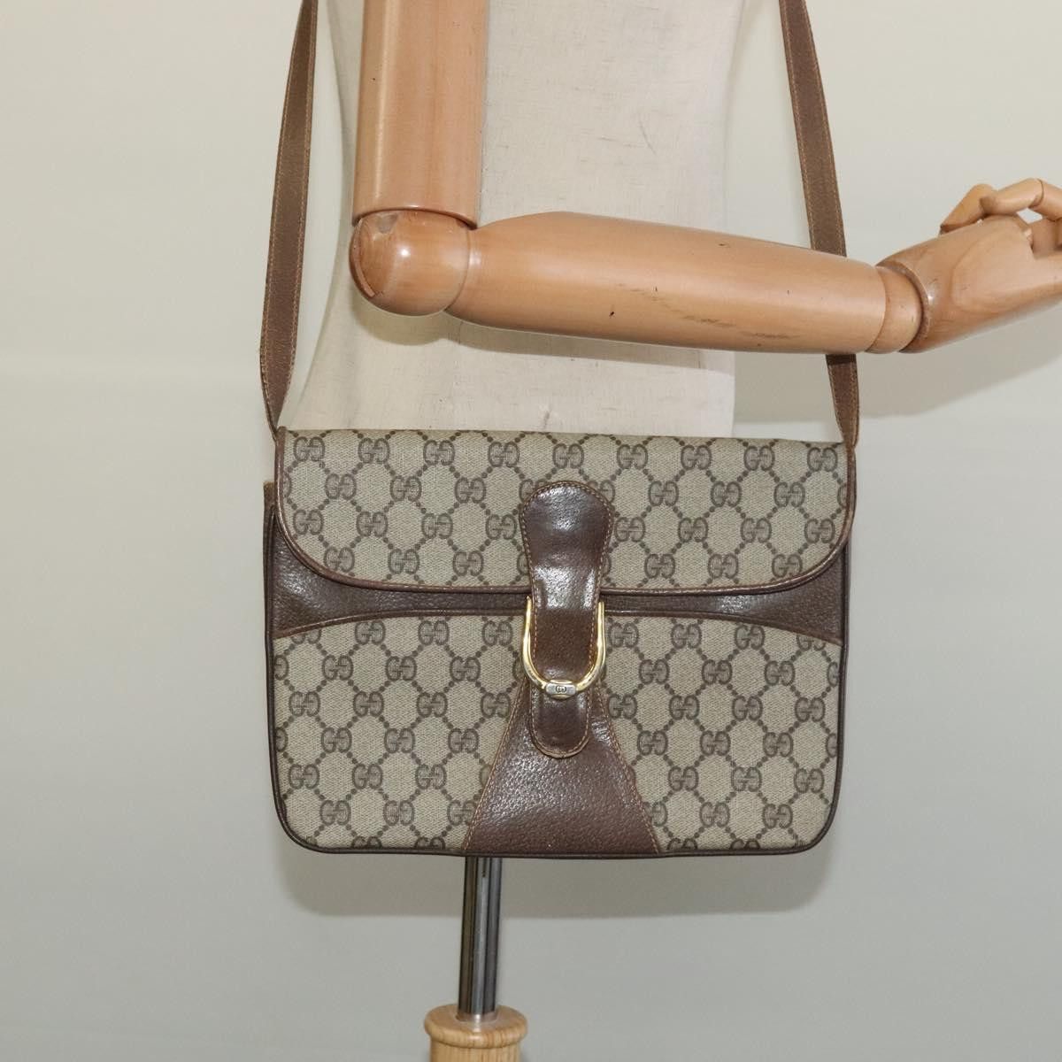 Gucci GUCCI GG Supreme Shoulder Bag Pvc Beige Gold Size ONE SIZE - 21 Thumbnail