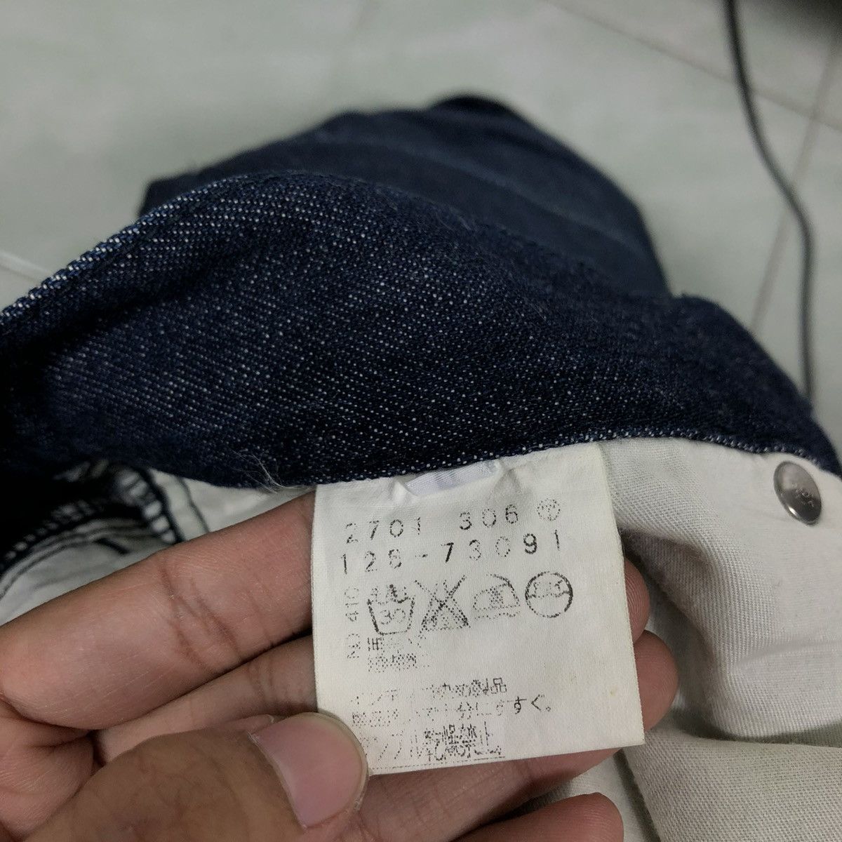 Issey Miyake 🔥Vintage Indigo Blue Denim Bush Pants Pocket Monkey Japan Size US 29 - 14 Thumbnail