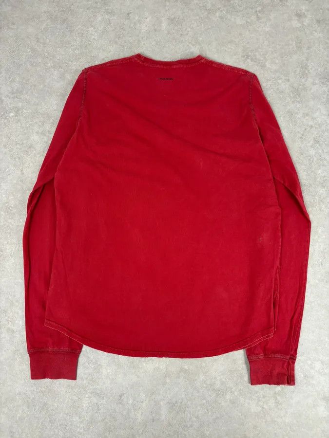 Dsquared2 AW2005 Dsquared2 Red Cotton Che Guevara Graphic Longsleeve T-Shirt Size US L / EU 52-54 / 3 - 5 Thumbnail