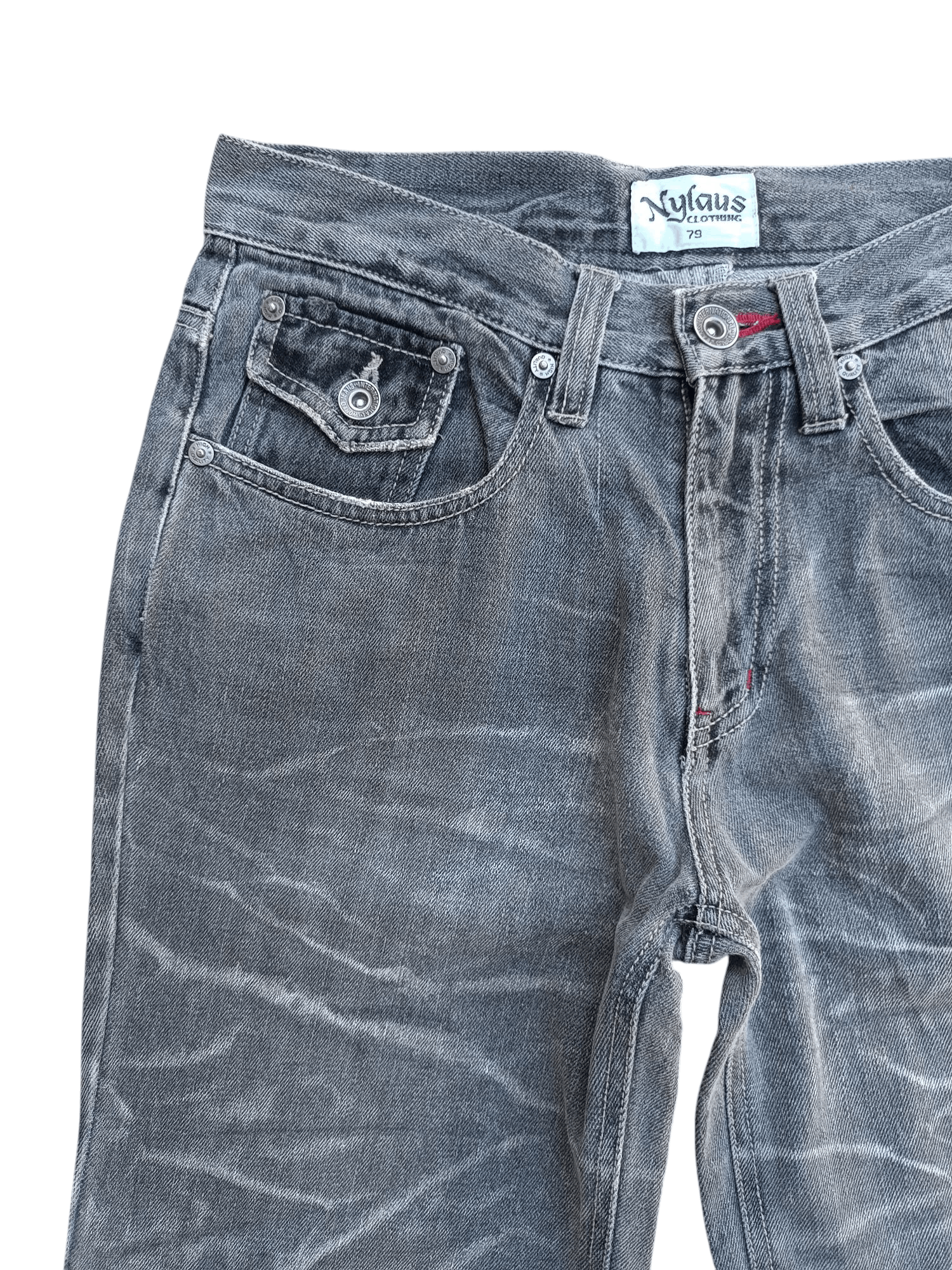 Designer × Japanese Brand Japan NYLAUS CLOTHING Thunder Faded Style Denim E270 Size US 30 / EU 46 - 8 Thumbnail