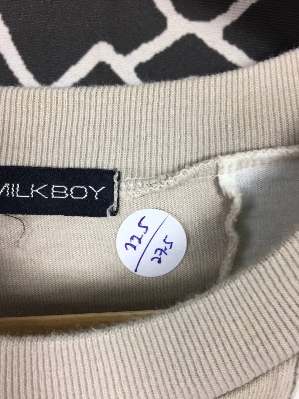Japanese Brand × Vintage Vtg Milk Boy Japanese Brand Vertical Striped Tee Size US L / EU 52-54 / 3 - 11 Thumbnail