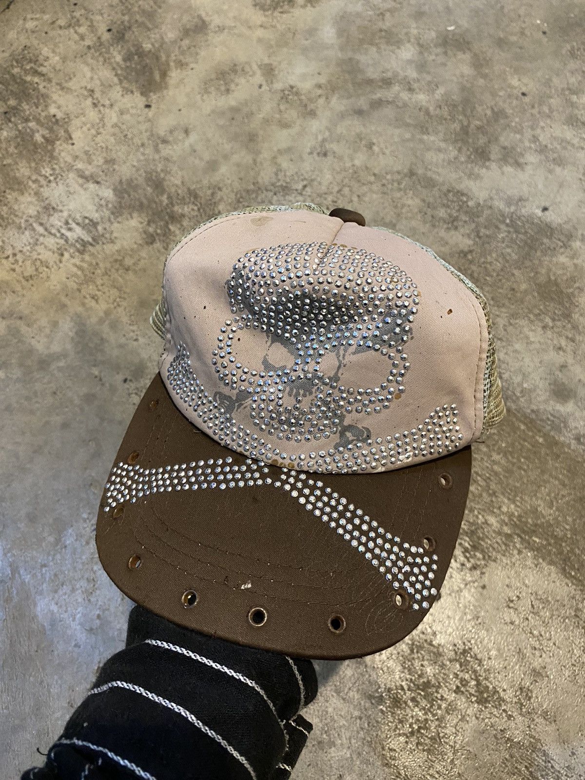 Hysteric Glamour × If Six Was Nine Vintage skull punk glitter camo trucker hats Size ONE SIZE - 1 Thumbnail