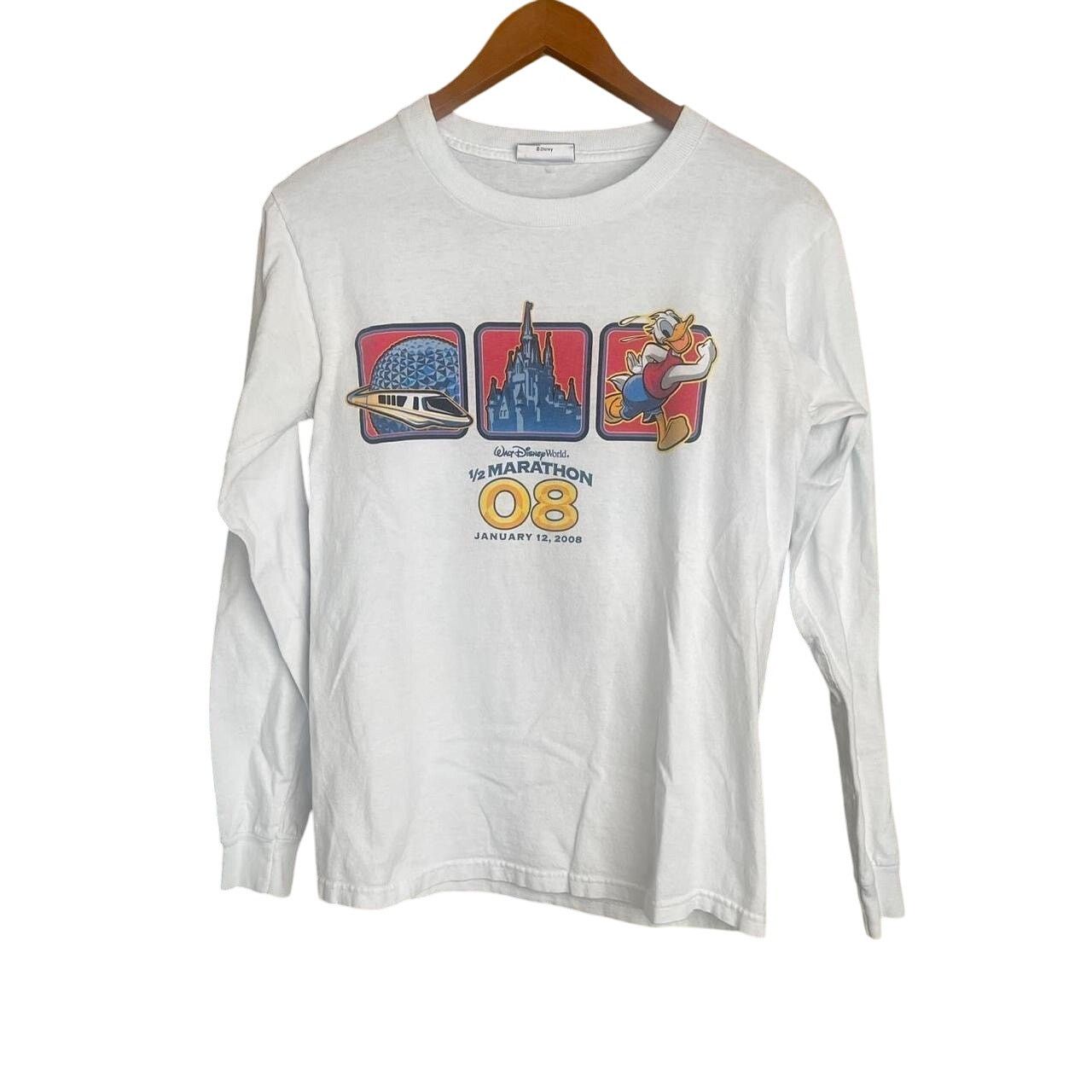 Disney Vintage Y2K Kidcore Disney 2008 Marathon Donald Duck Size US M / EU 48-50 / 2 - 1 Thumbnail