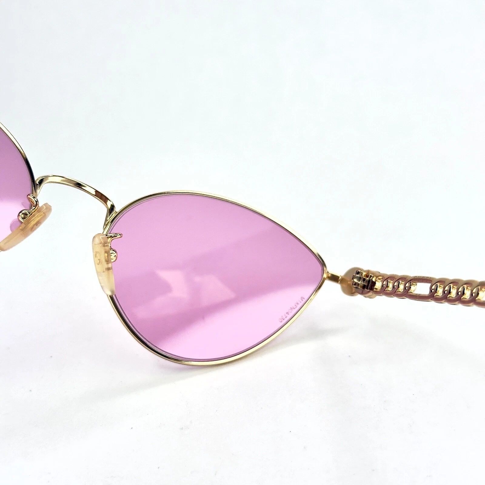 Gucci GUCCI GG0977S CHAIN 0977 Gold Pink Crystal Heart 004 Size ONE SIZE - 9 Thumbnail