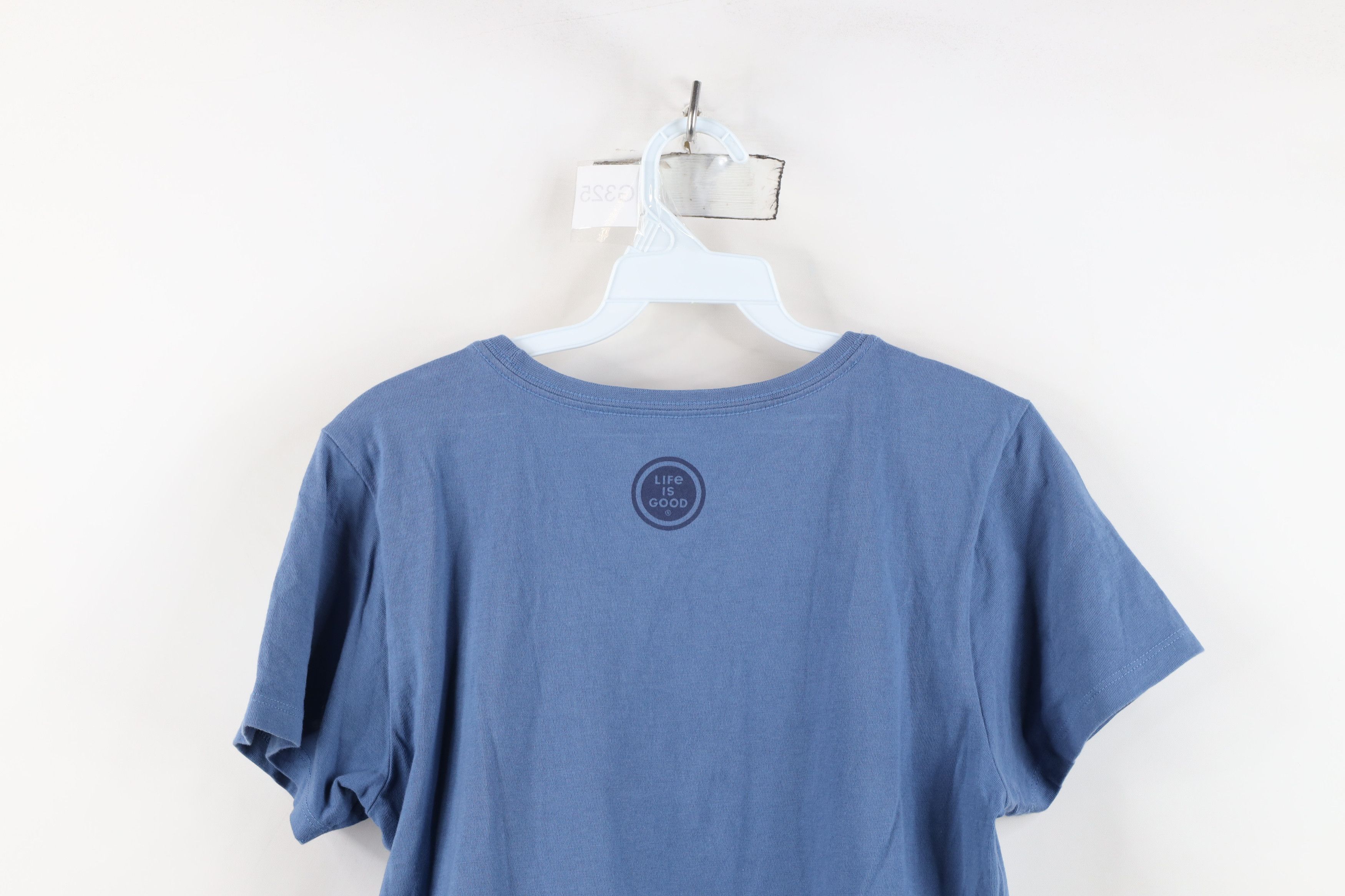 Life is Good Life Is Good Sloth Couch Short Sleeve T-Shirt Blue Cotton Size S / US 4 / IT 40 - 13 Thumbnail