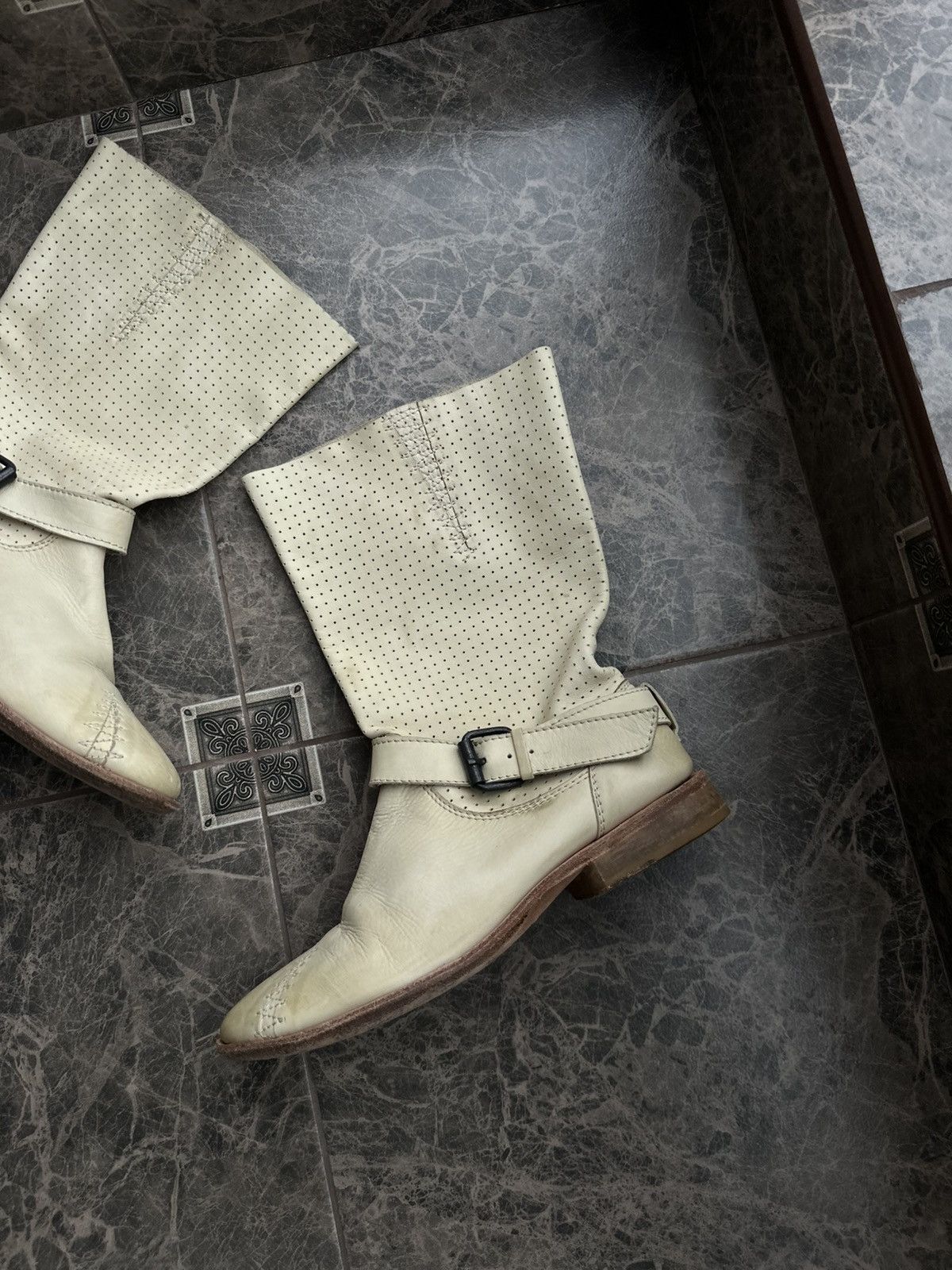 Marithe + Francois Girbaud Vintage Marithé François Girbaud Leather Ankle Boots Women Size US 8.5 / IT 38.5 - 2 Thumbnail