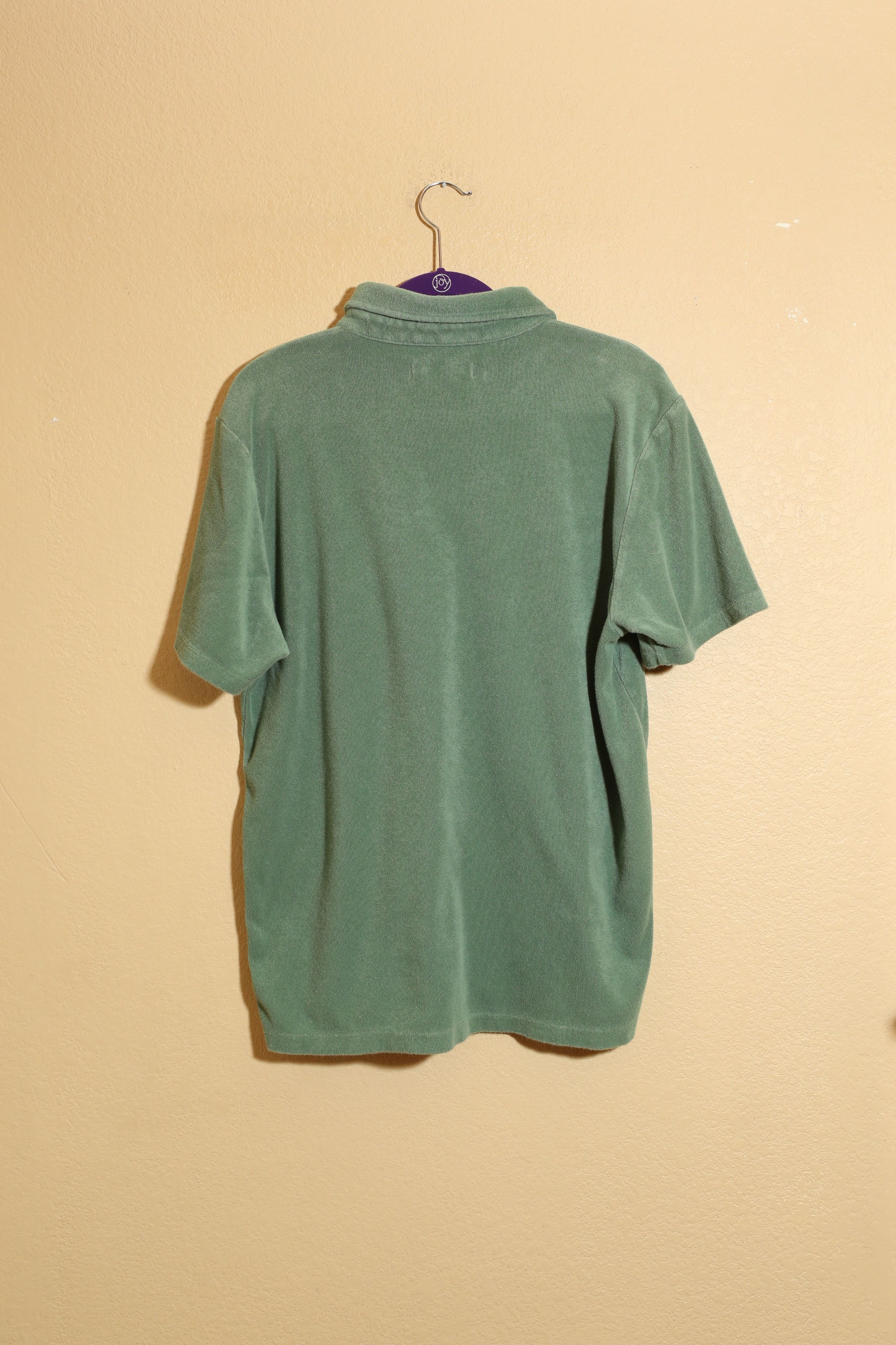 Outerknown Outerknown Hightide Green Terry Cloth Polo Shirt (L) Size US L / EU 52-54 / 3 - 2 Thumbnail