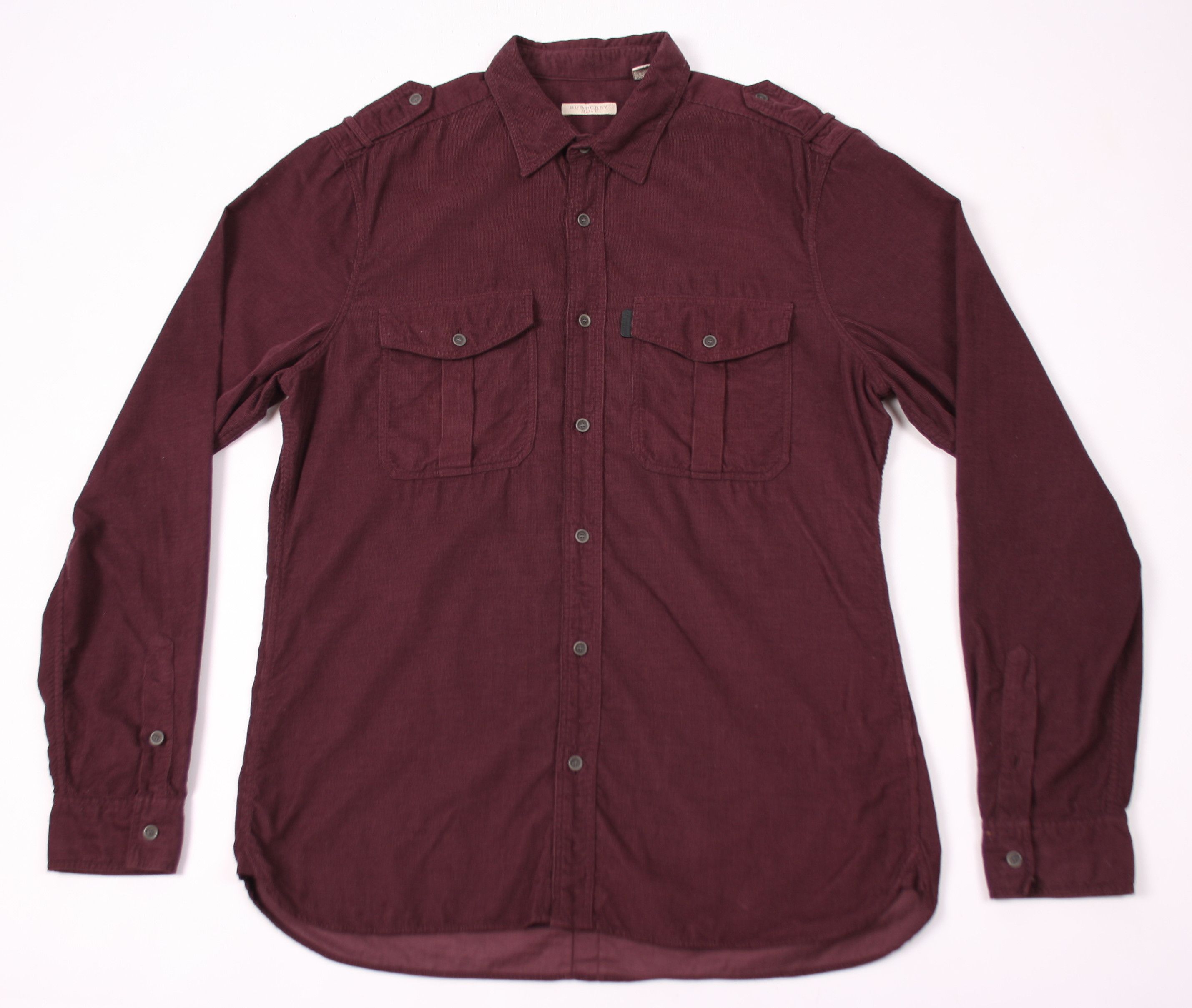 Burberry Burberry Brit Corduroy Button Up Shirt Long Sleeve Size US L / EU 52-54 / 3 - 1 Thumbnail