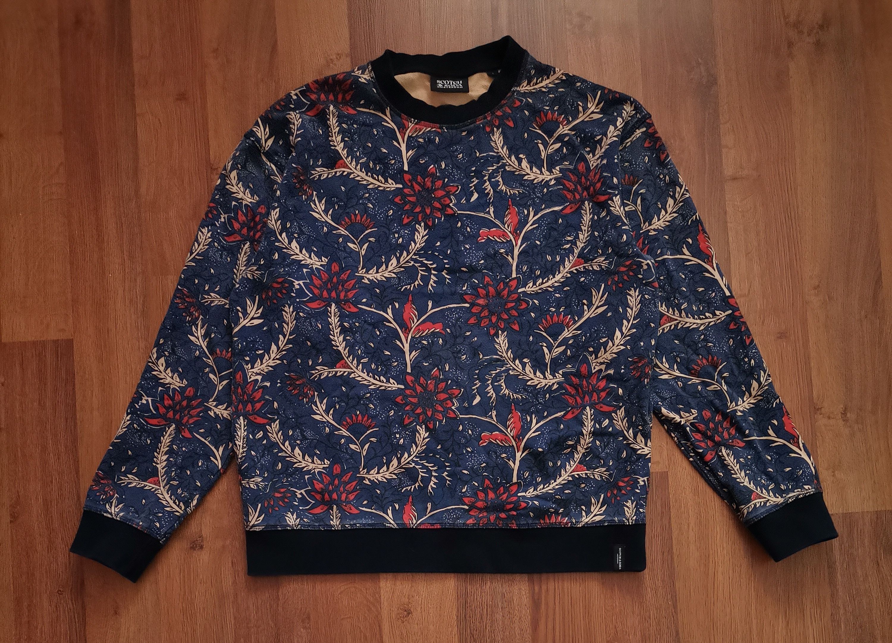 Scotch & Soda Scotch & Soda Floral Sweatshirt Size US L / EU 52-54 / 3 - 1 Thumbnail