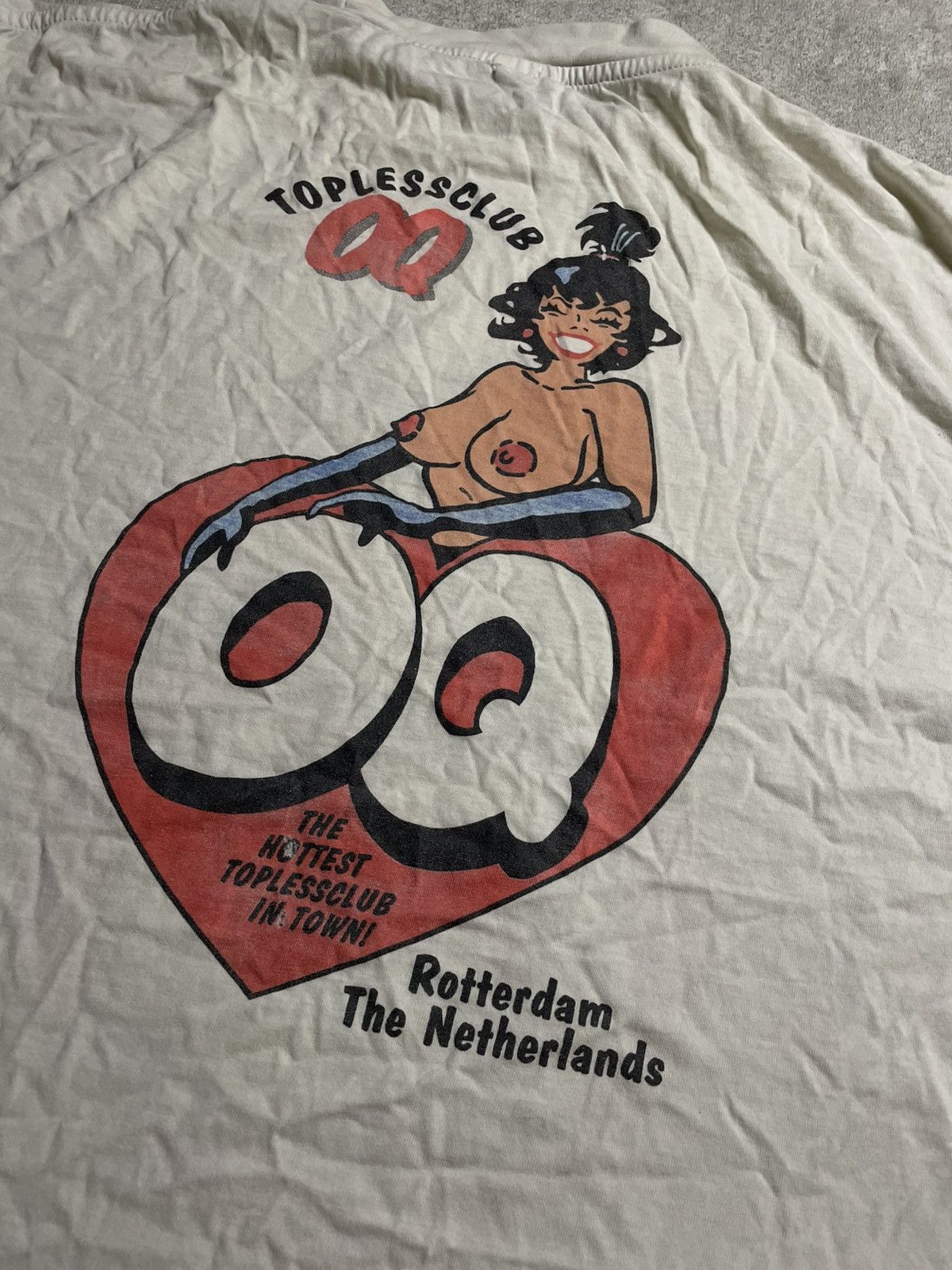 Anime × Gildan Vintage “Topless Club 69” Rotterdam Tee — Erotica Cartoon Size US L / EU 52-54 / 3 - 10 Thumbnail
