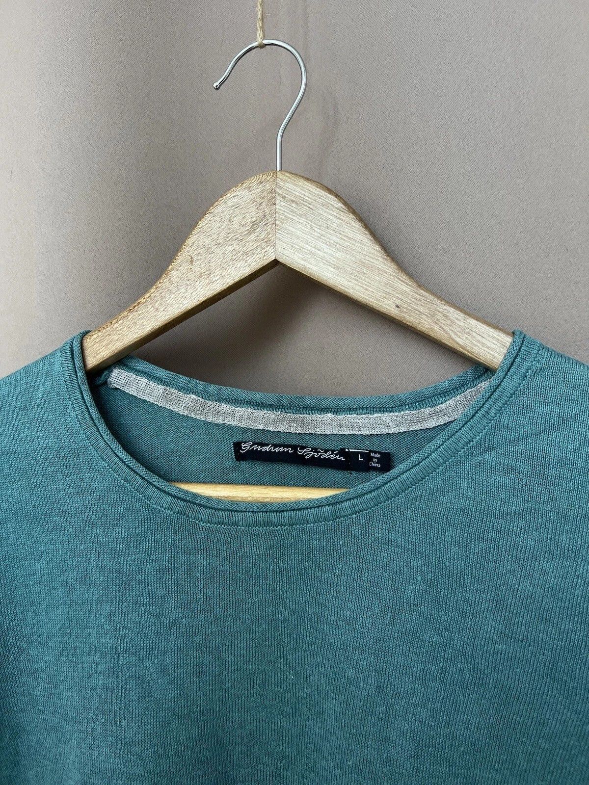 Gudrun Sjoden Gudrun Sjoden Linen Long Sweater Womens Size L Turquoise Size L / US 10 / IT 46 - 8 Thumbnail
