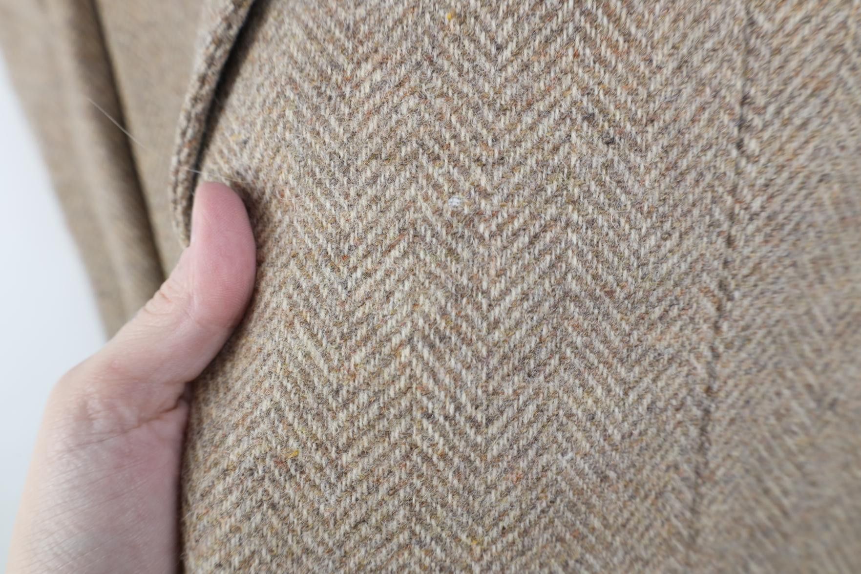 Vintage Vintage 70s Streetwear Herringbone Suit Coat Blazer Jacket Size US XXL / EU 58 / 5 - 8 Thumbnail