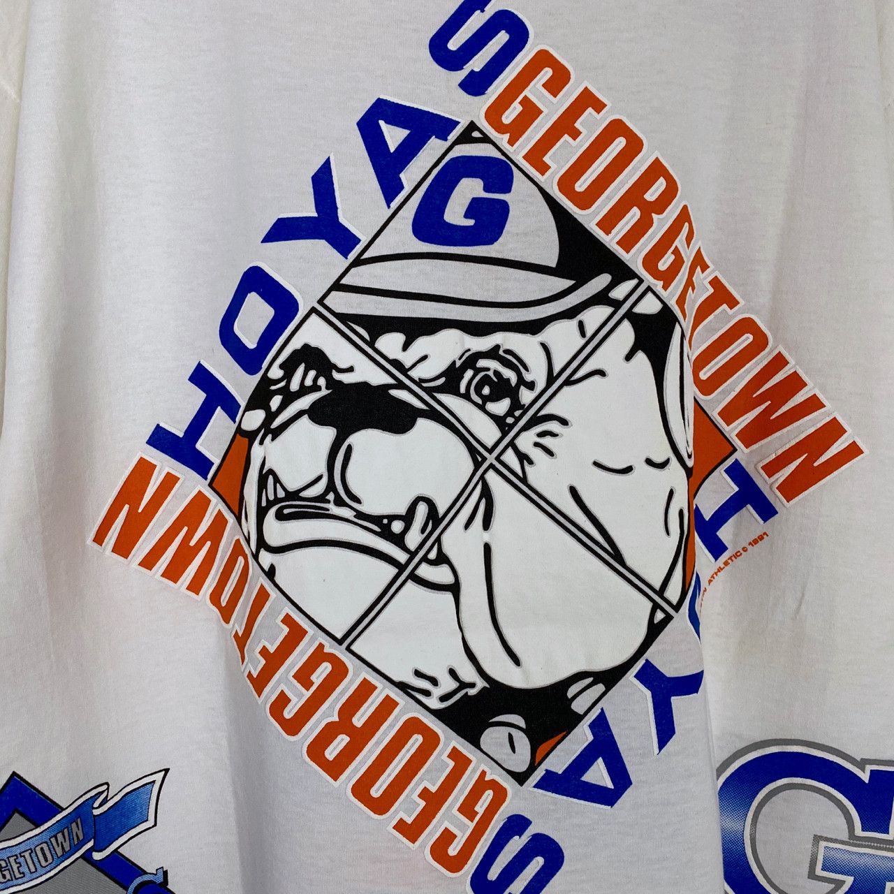 Vintage VINTAGE BULLETIN ATHLETIC NCAA GEORGETOWN HOYAS TEE Size US XL / EU 56 / 4 - 4 Thumbnail