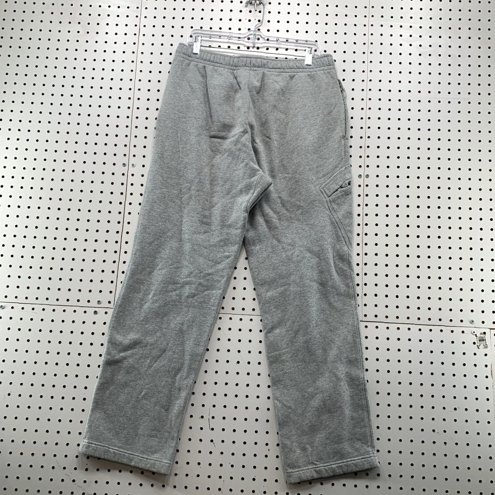 Nike VINTAGE Nike Gray Sweatpants Mens Large Gray Drawstring Fleece Fits 32x30 Size US 33 - 6 Thumbnail