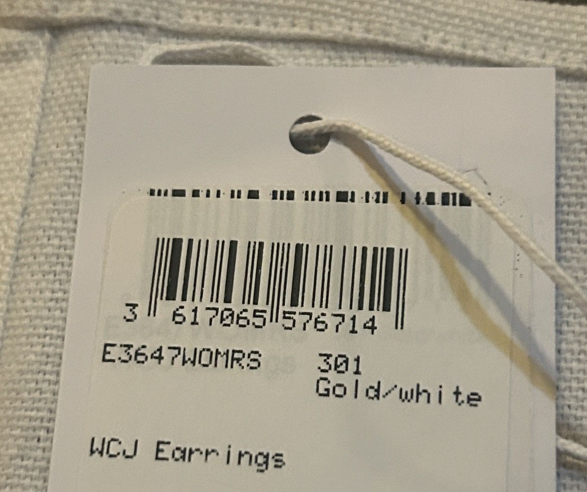 Dior DIOR TRIBALES EARRINGS Gold-Finish Metal and White Resin Size ONE SIZE - 6 Thumbnail