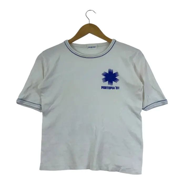 Vintage Vintage 1981 PORTOPIA JAPAN EXHIBITION Tee Shirt Size XS / US 0-2 / IT 36-38 - 1 Thumbnail