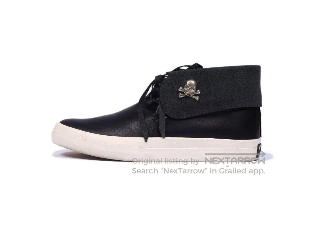 Visvim Black High-Top Sneakers with Skull Accent. Size US 11 / EU 44 - 1 Thumbnail