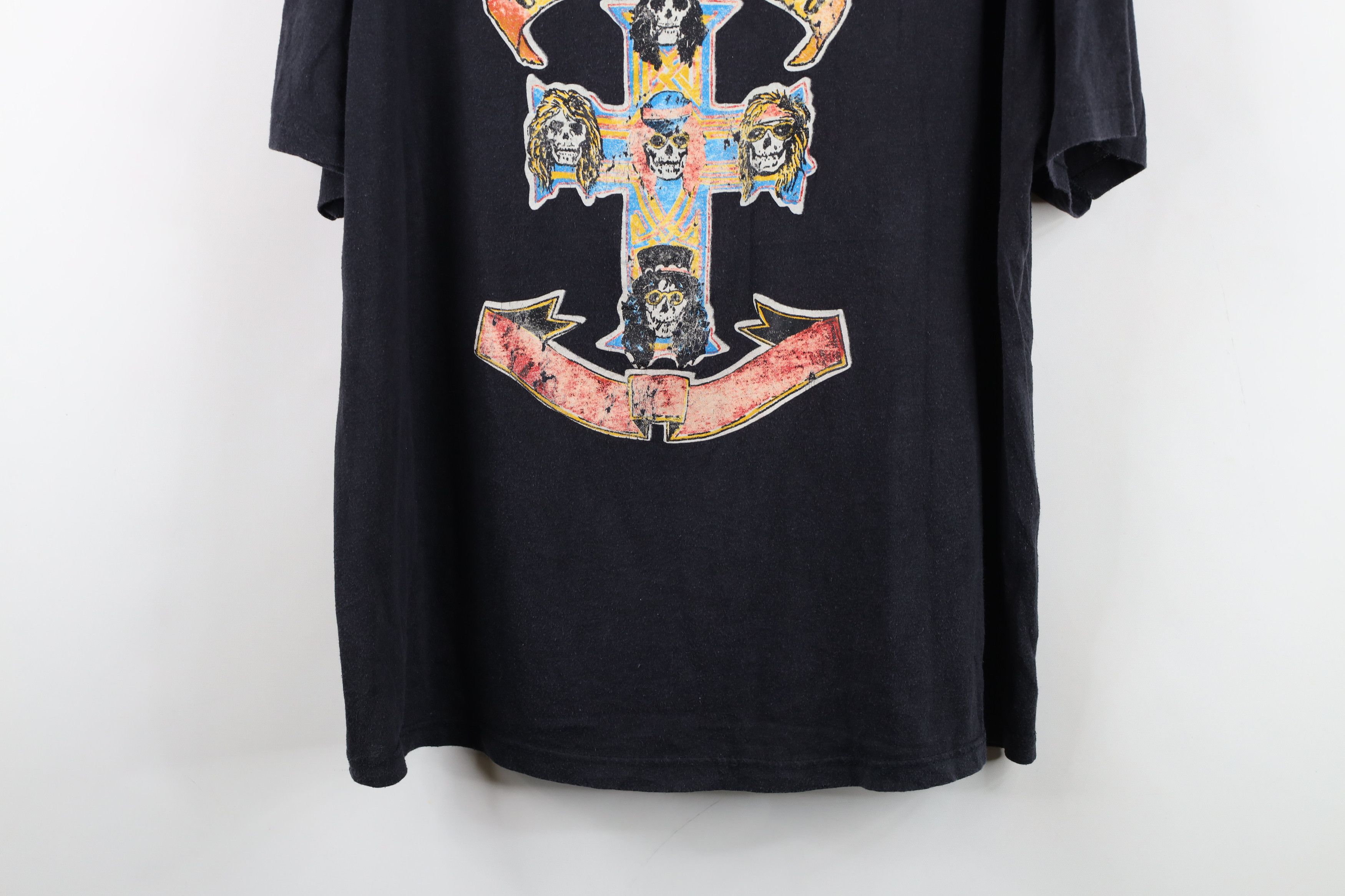 Vintage Vintage 80s For Destruction Guns N Roses Band T-Shirt USA Size US XL / EU 56 / 4 - 3 Thumbnail