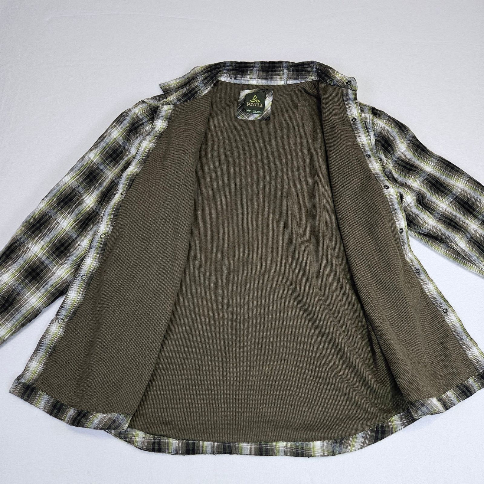 Prana PRANA Asylum Plaid Snap Flannel Shacket Thermal Lined Size US M / EU 48-50 / 2 - 3 Thumbnail