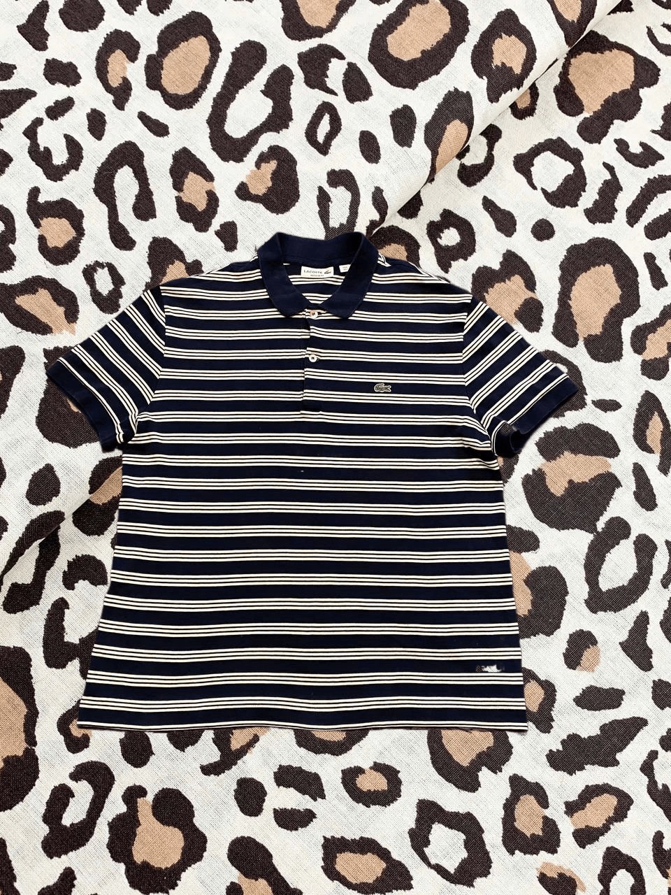 Lacoste LACOSTE Men’s Short Sleeve STRIPED Polo Casual Wear Size US L / EU 52-54 / 3 - 1 Thumbnail