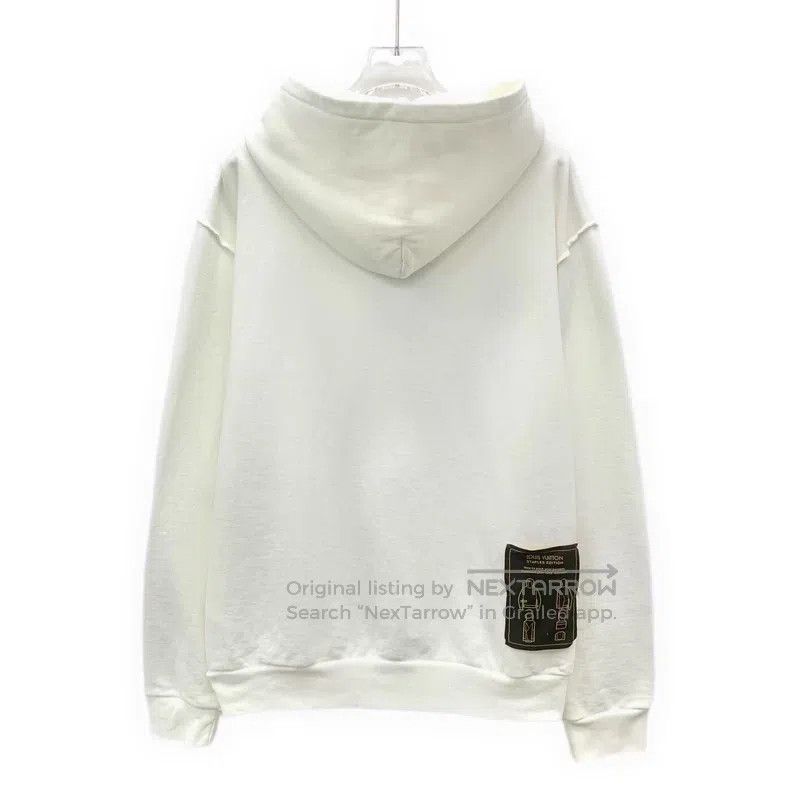 Louis Vuitton Louis Vuitton White Instruction Cotton Hooded Long Sleeve Size US M / EU 48-50 / 2 - 2 Thumbnail