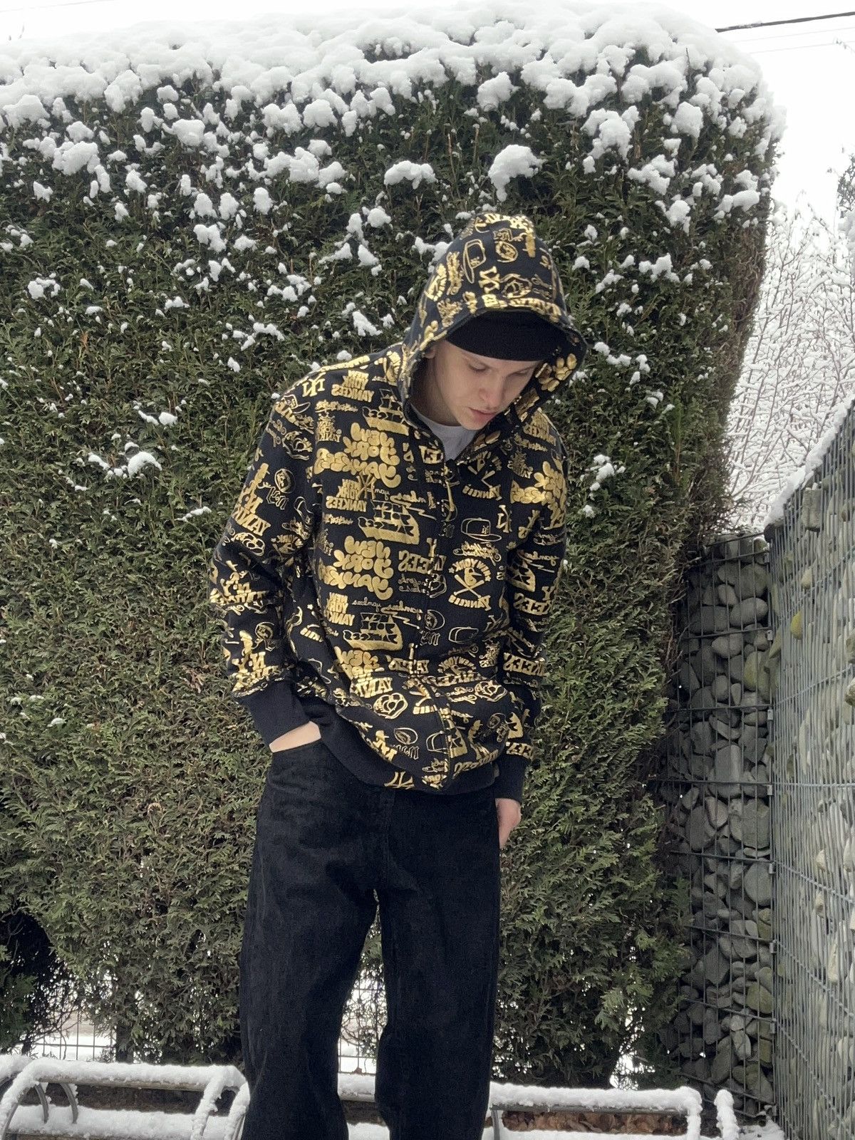 MLB × Majestic × New York Yankees Y2K Ny yankees zip hoodie majestic MLB Size US XL / EU 56 / 4 - 3 Thumbnail