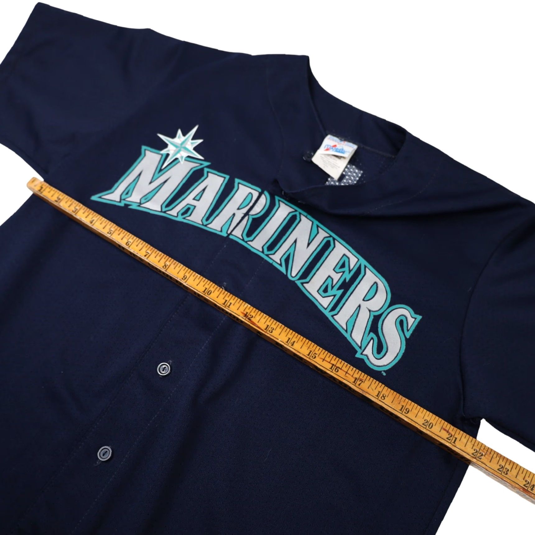 Vintage VINTAGE Majestic Seattle Mariners #3 Alex Rodriguez Blue Large Baseball Jersey Men L Size US L / EU 52-54 / 3 - 4 Thumbnail
