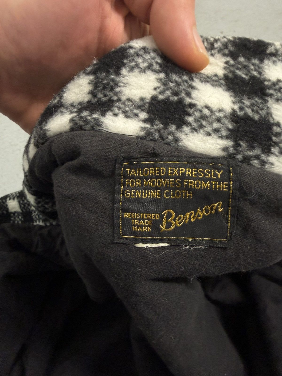 Vintage True Vintage 50s Benson Checkered Wool/ Cashmere Swing Coat Size XL / US 12-14 / IT 48-50 - 10 Thumbnail