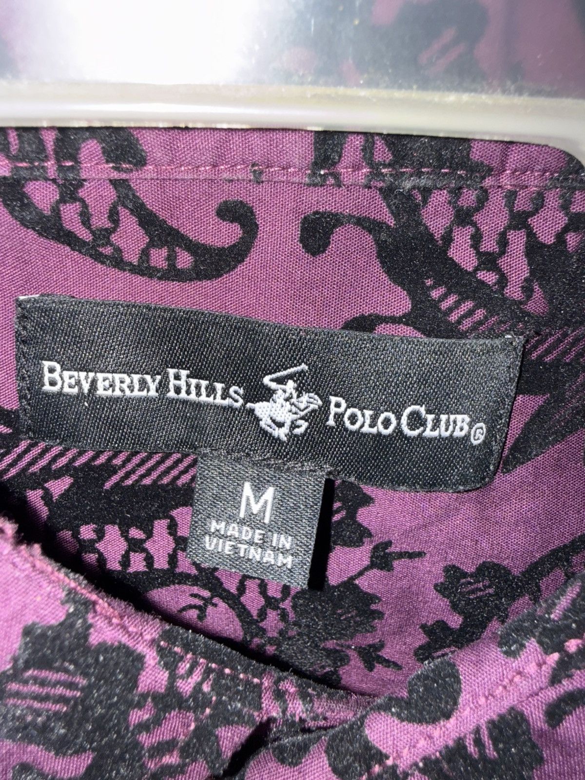 Beverly Hills Polo Club Vintage Dragon Print Button-Up Shirt Size US M / EU 48-50 / 2 - 7 Thumbnail