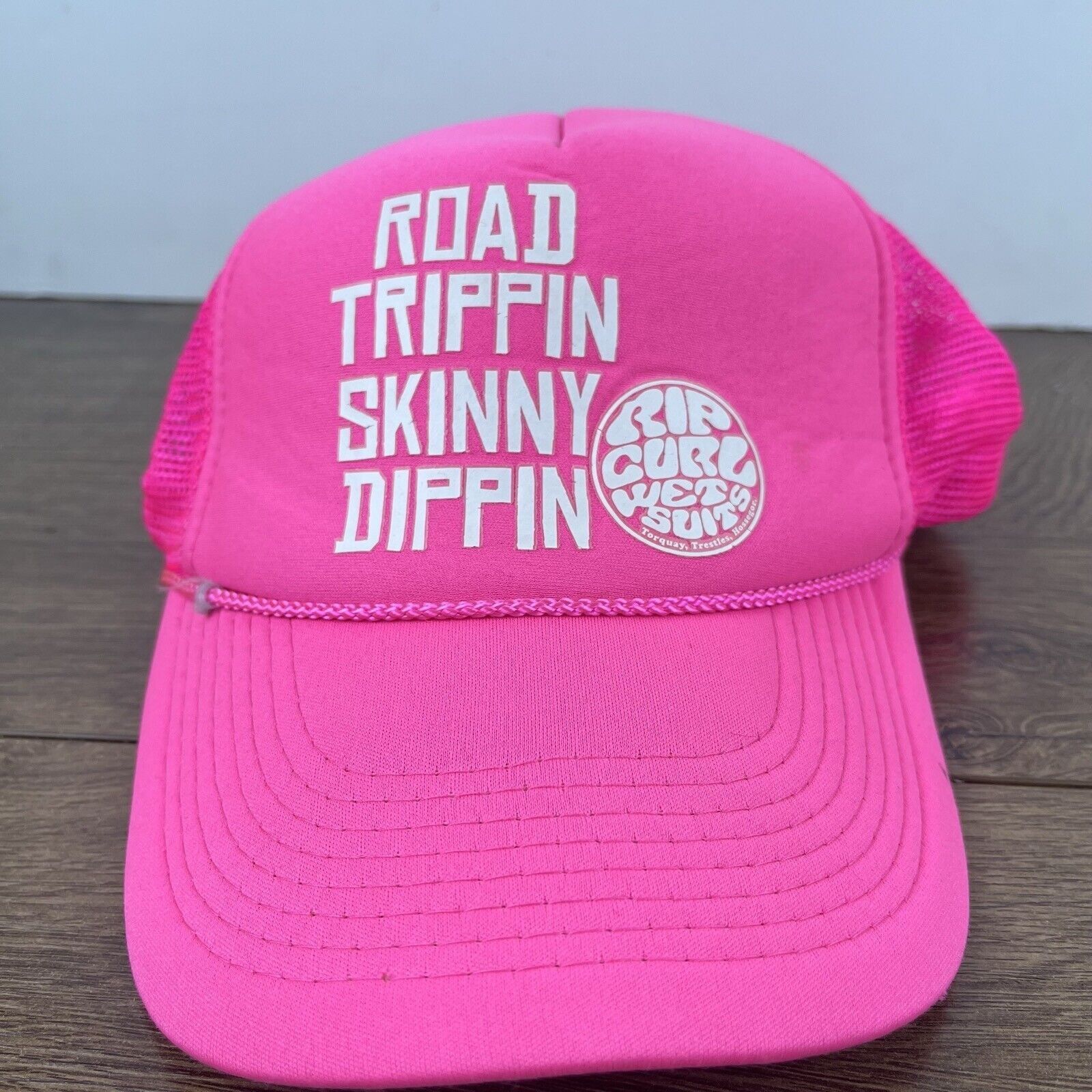 Other Road Trippin Skinny Dippin Snapback Hat Pink Hat Adjustable Size ONE SIZE - 4 Thumbnail
