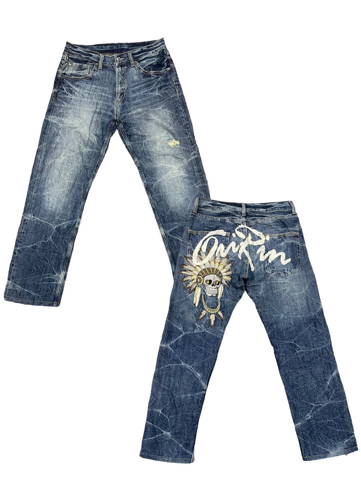 Japanese Brand Japanese Skull Generimo Oni Jeans Size US 30 / EU 46 - 1 Thumbnail