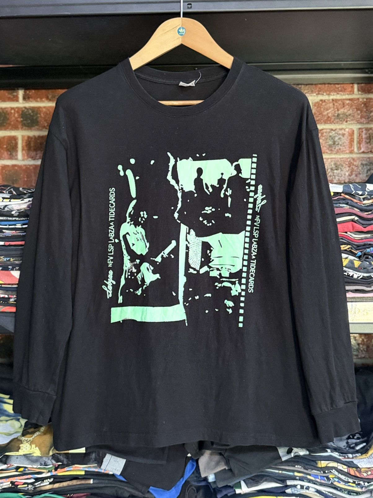 Band Tees × Vintage Vintage 90s Elastica NFVSP HIGH Long Sleeve Tee Size US L / EU 52-54 / 3 - 1 Thumbnail