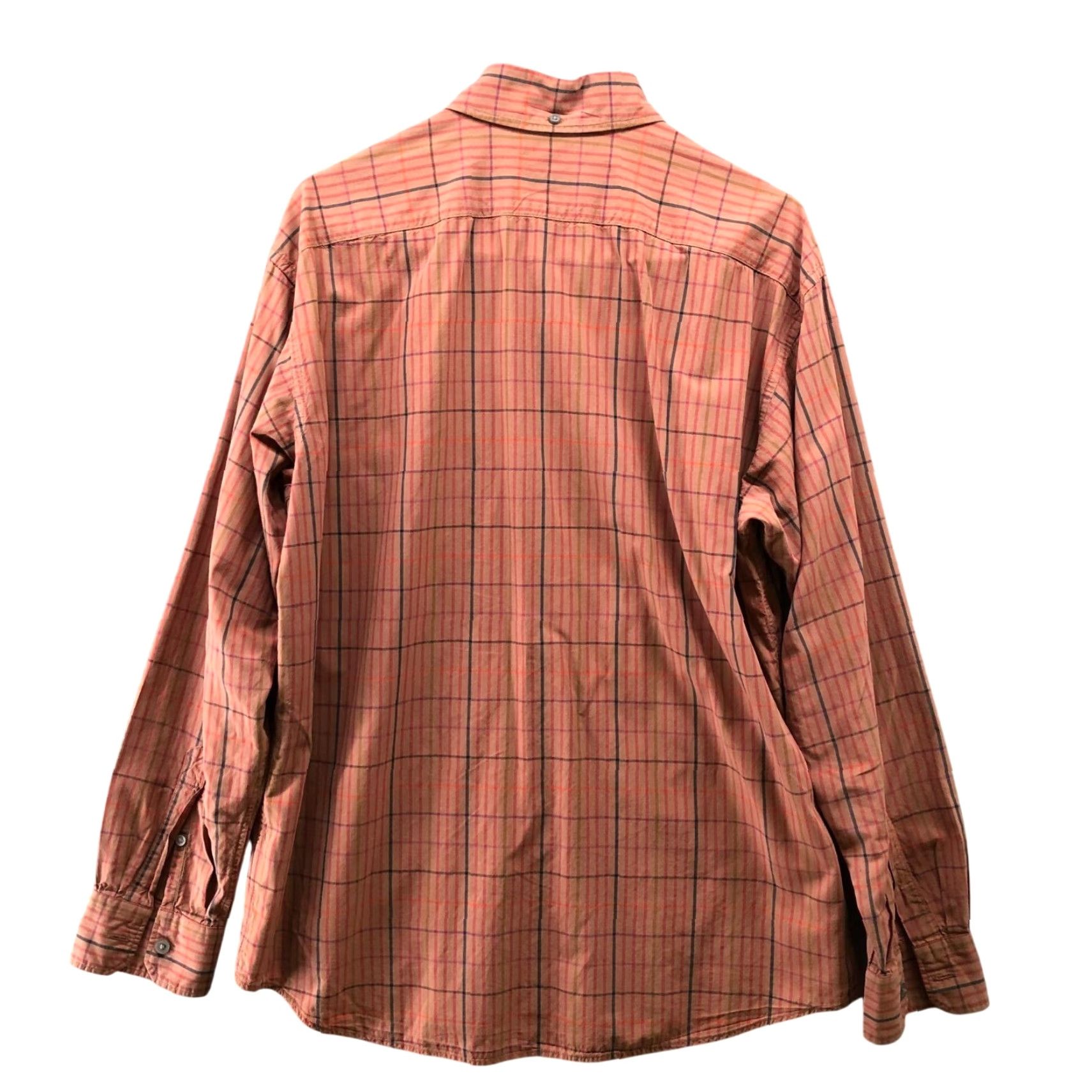 Uniqlo Uniqlo Button-Down Shirt Mens M Long Sleeve Brown Tan Plaid Cotton Rayon Size US M / EU 48-50 / 2 - 2 Thumbnail
