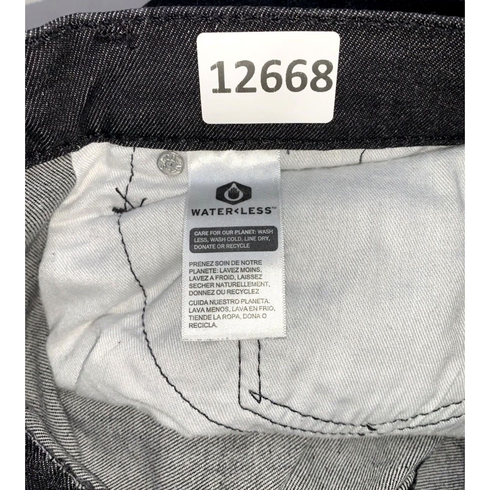 Levi's Levi’s 511 Black Flex Distressed Jeans 31x32 Mens Denim Straight Style Regular 5-Pocket Zip Modern Dark Wash Size US 31 - 8 Thumbnail