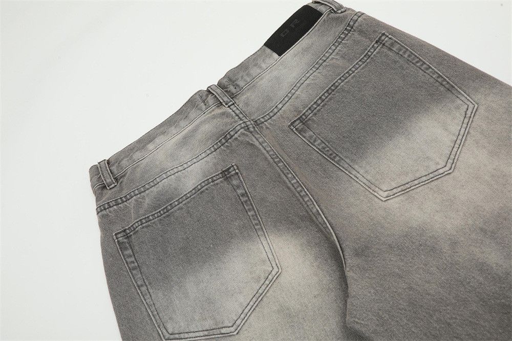 Vintage Men's American retro distressed washed gradient jeans Size US 32 / EU 48 - 4 Thumbnail