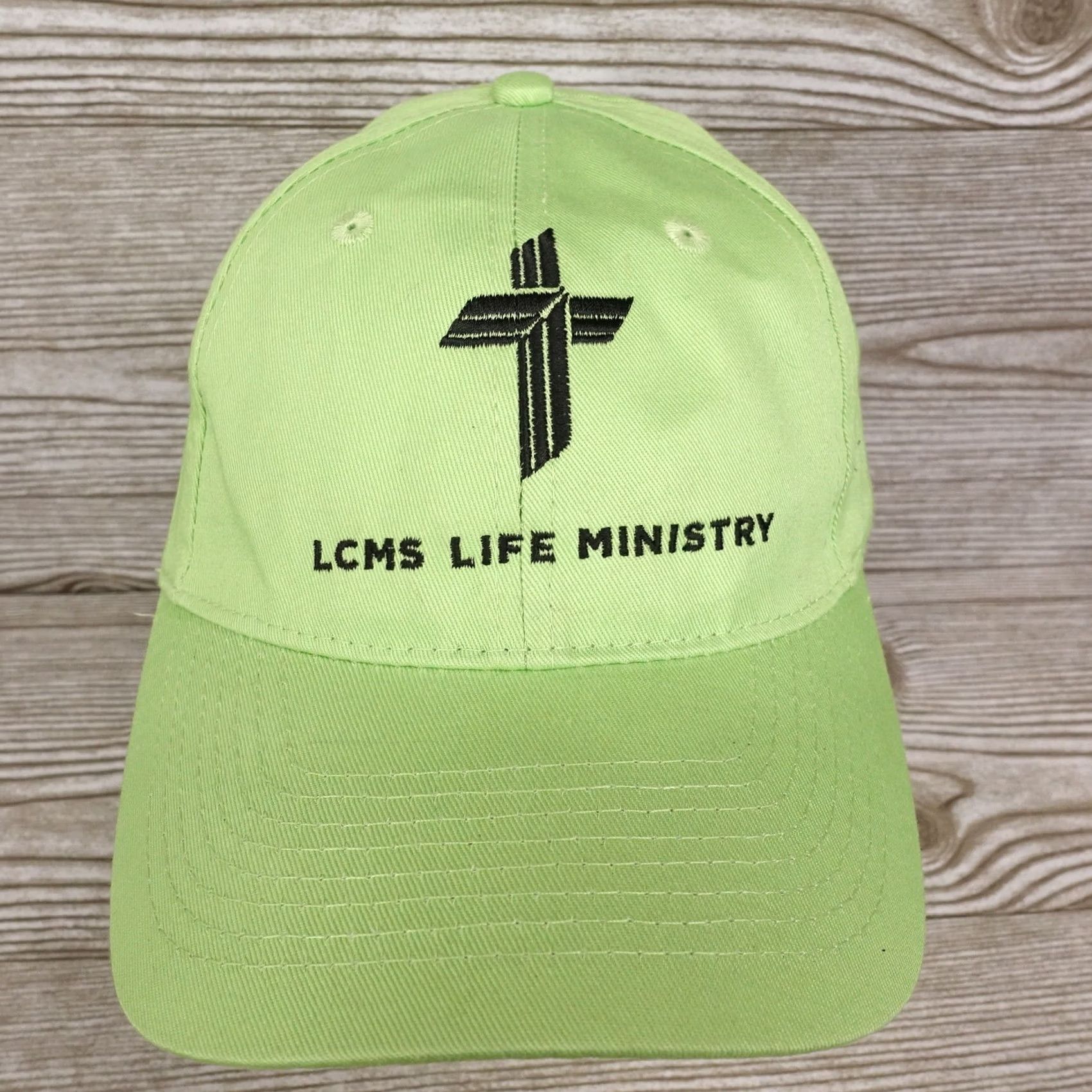 Port & Company Nike LCMS Life Ministry Lutheran Church Christian Jesus Green Baseball Hat Cap Unisex Adults Adjustable Size Solid Color Size ONE SIZE - 2 Thumbnail