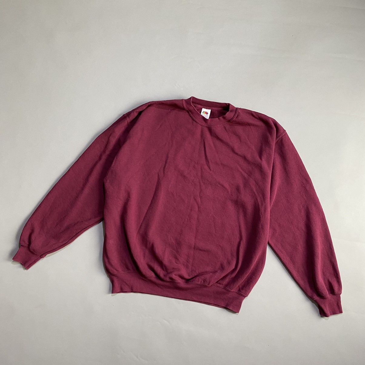 Vintage Vintage Blank Fruit Of The Loom Burgundy Y2K Style 90s | Grailed