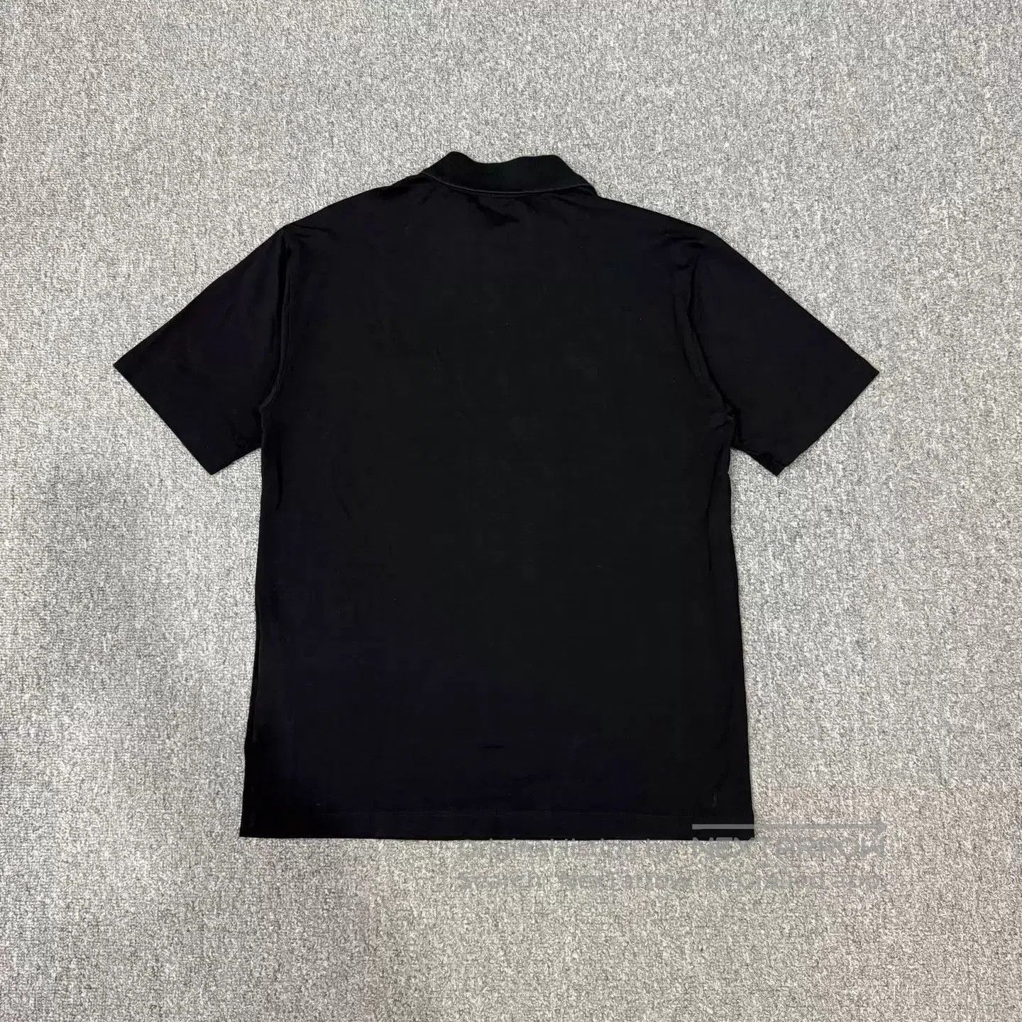 Prada Black Short-Sleeve Polo with Contrast Panel. Size US S / EU 44-46 / 1 - 2 Thumbnail