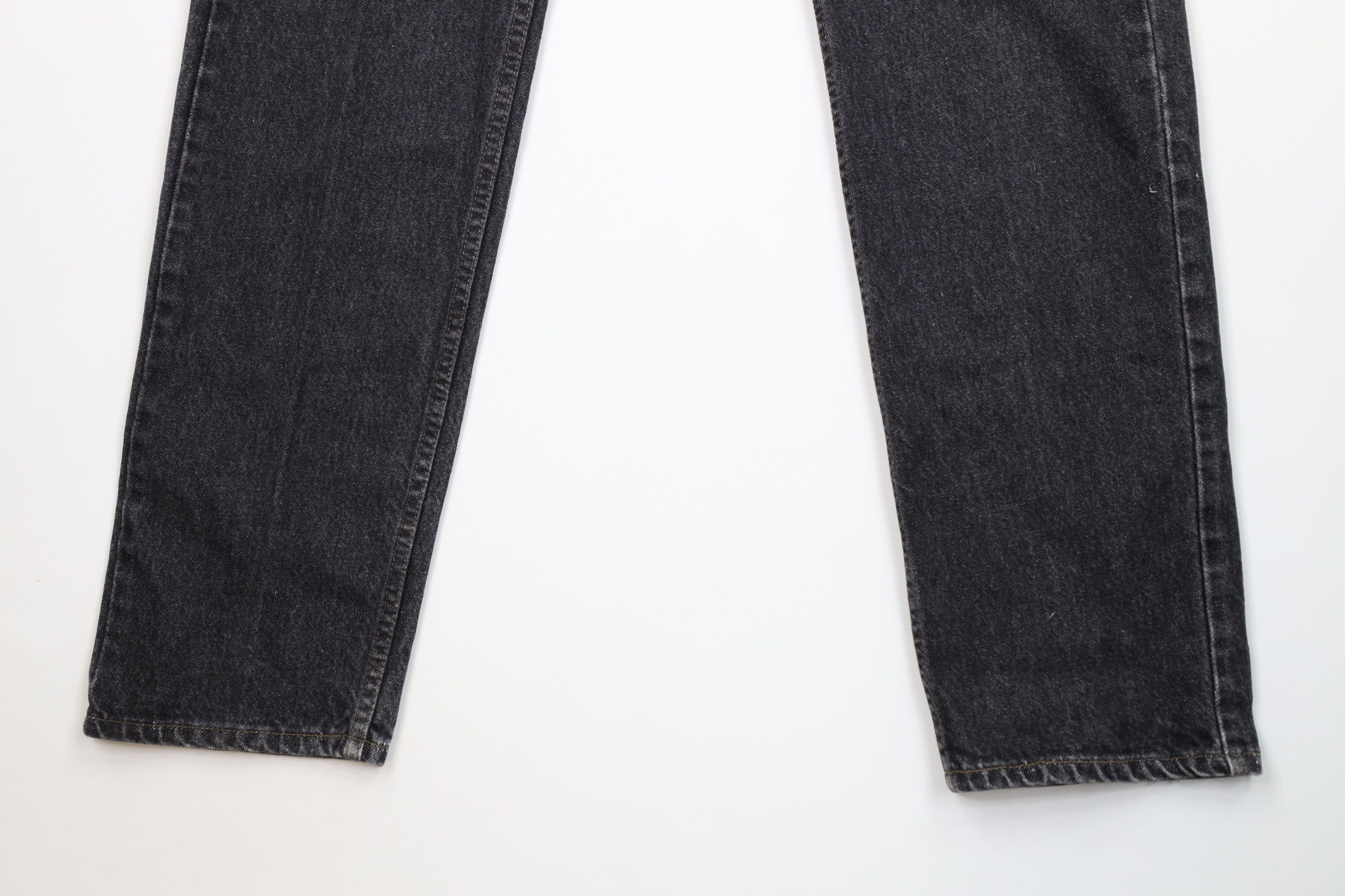 Levi's Vintage 90s Levis 505 Orange Tab Fit Denim Jeans Black USA Size US 36 / EU 52 - 4 Thumbnail