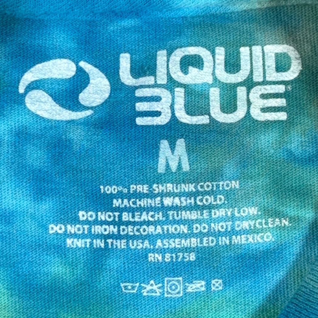 Liquid Blue VINTAGE Woodstock Shirt Adult MEDIUM Green Liquid Blue Tie Dye Bands Music Festival 1969 Size US M / EU 48-50 / 2 - 3 Thumbnail