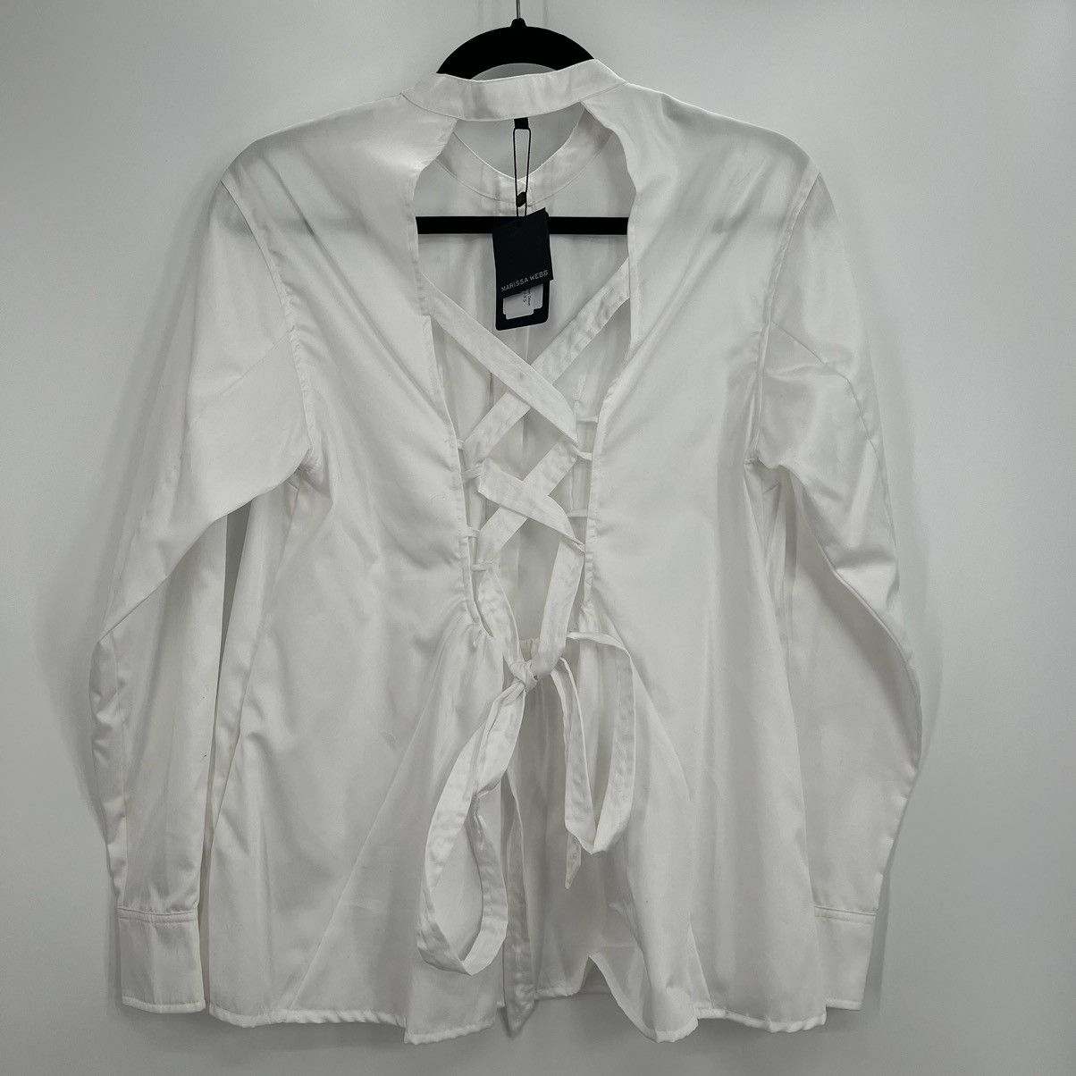 Marissa Webb NWT Marissa Webb Lennox Cotton Tie-Back Button Shirt Top Size XS / US 0-2 / IT 36-38 - 6 Thumbnail