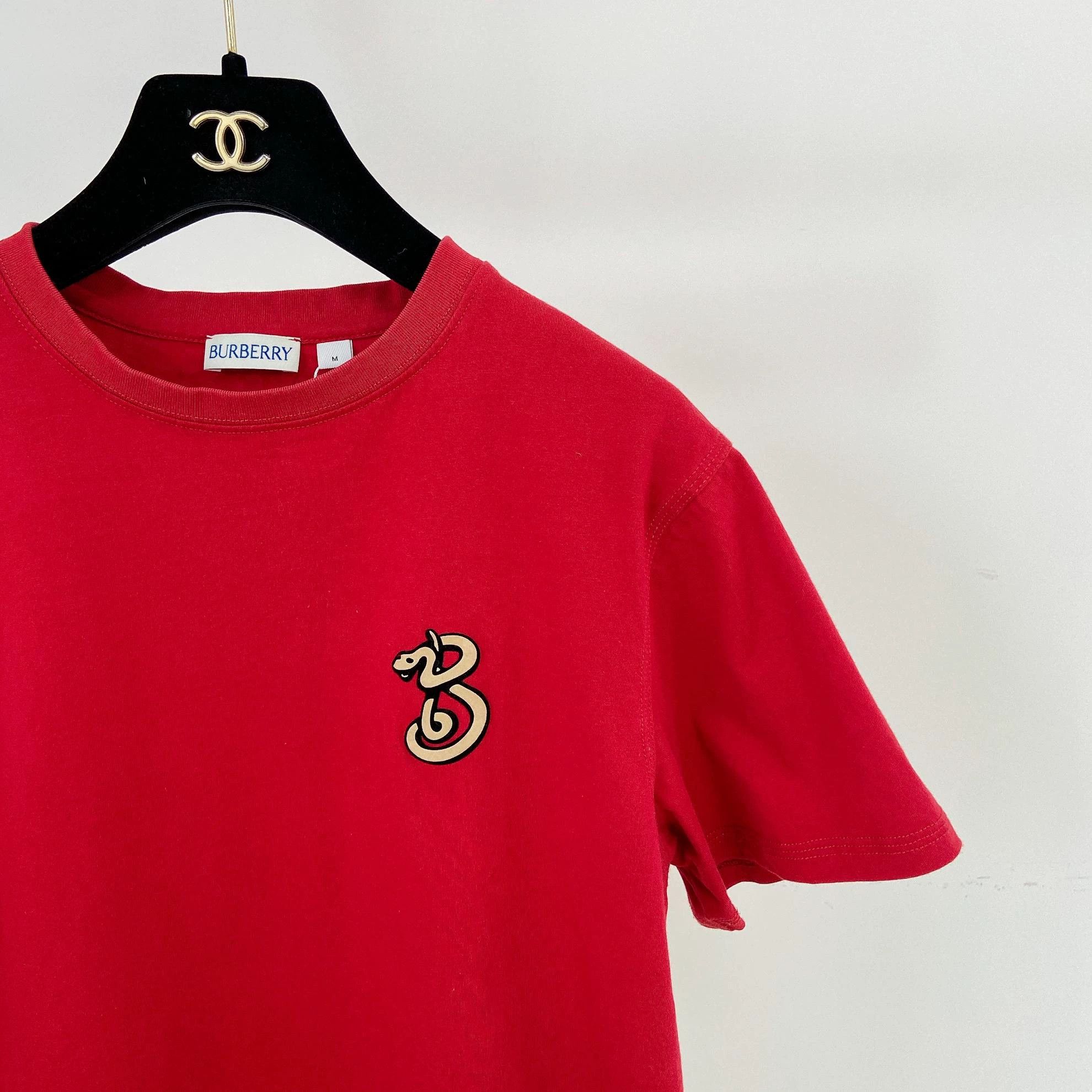 Burberry Burberry Red M Tee 1224 Size M / US 6-8 / IT 42-44 - 3 Thumbnail