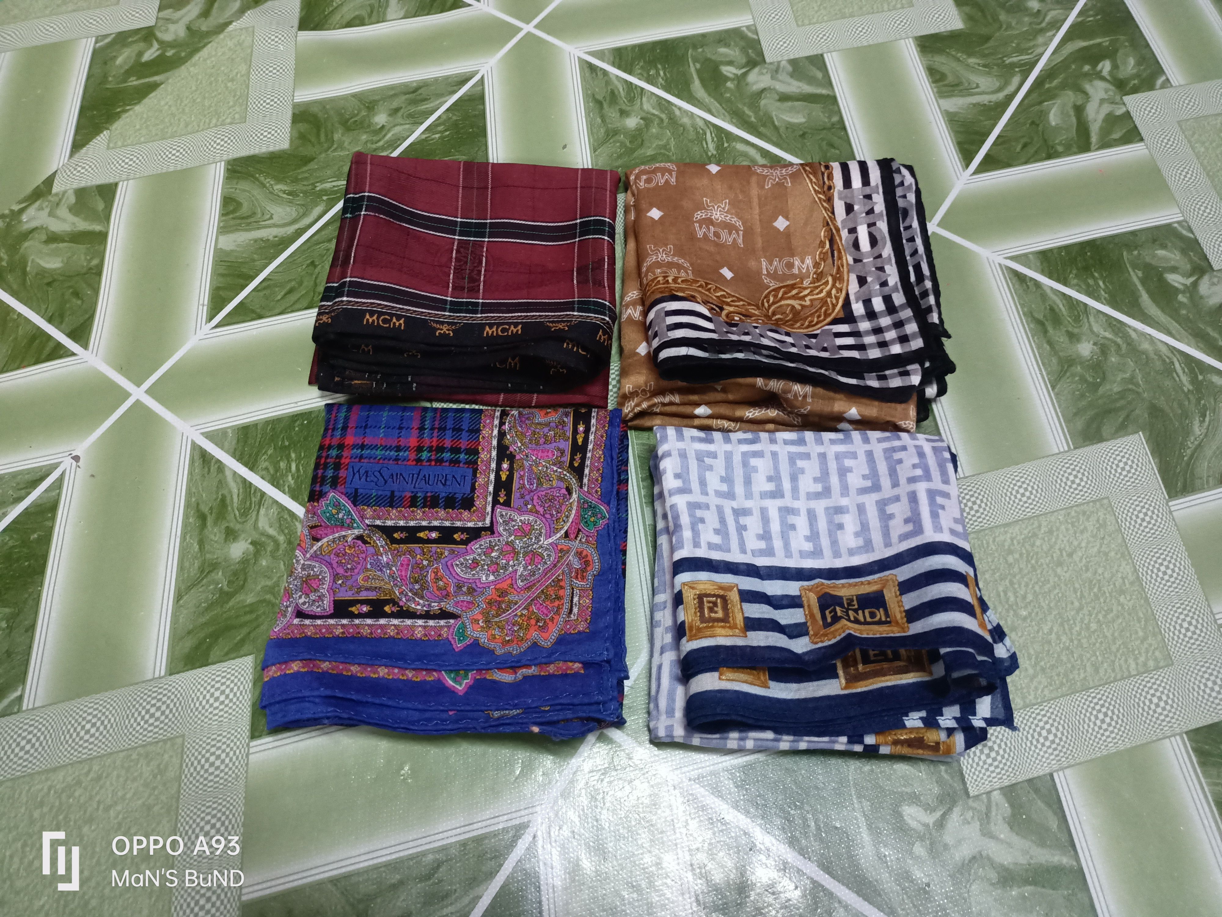 Japanese Brand × Vintage COMBO Handkerchief YSL,MCM 2 PCS,FENDI Size ONE SIZE - 1 Thumbnail