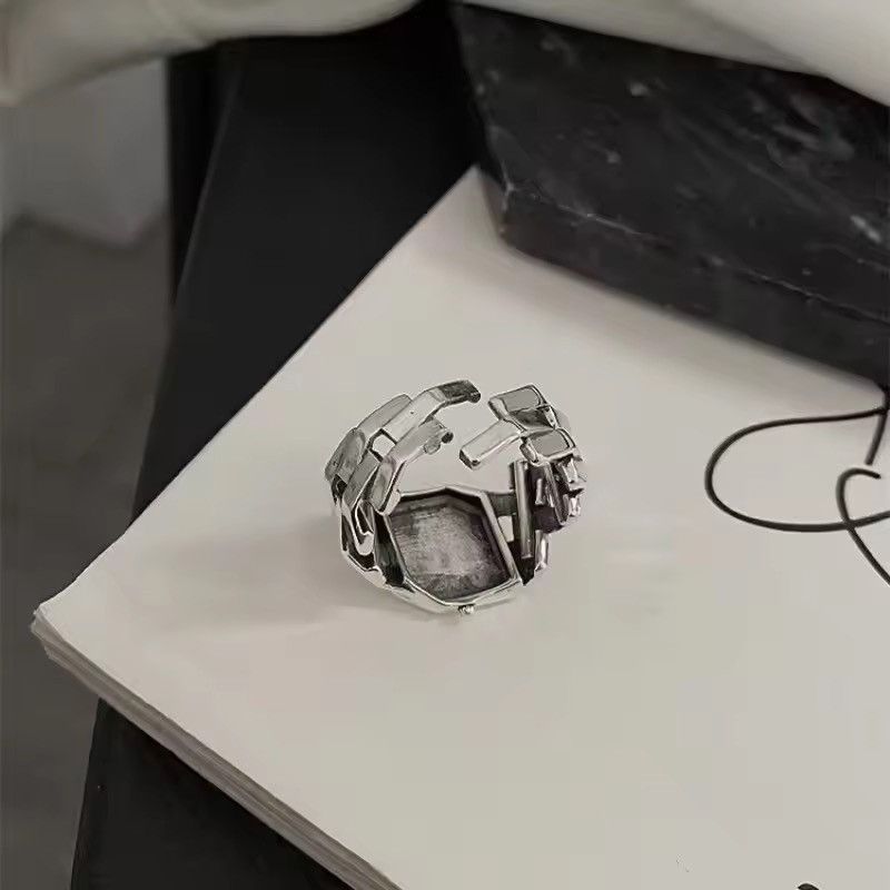 Japanese Brand Sliver Clock Finger Resizeable Ring Size ONE SIZE - 4 Thumbnail