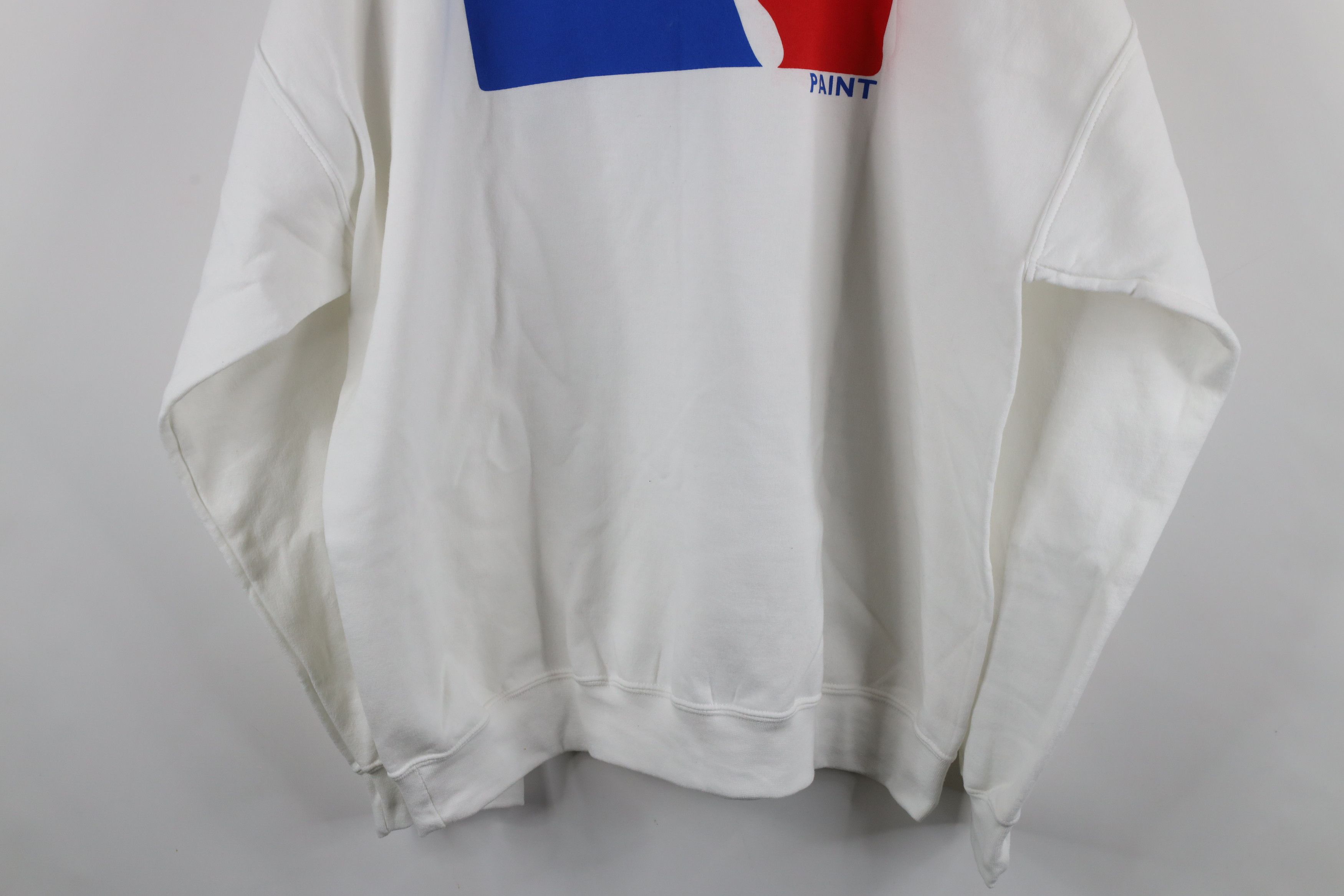Vintage Vintage 90s Sherwin Williams Paint Crewneck Sweatshirt White Size US XL / EU 56 / 4 - 11 Thumbnail