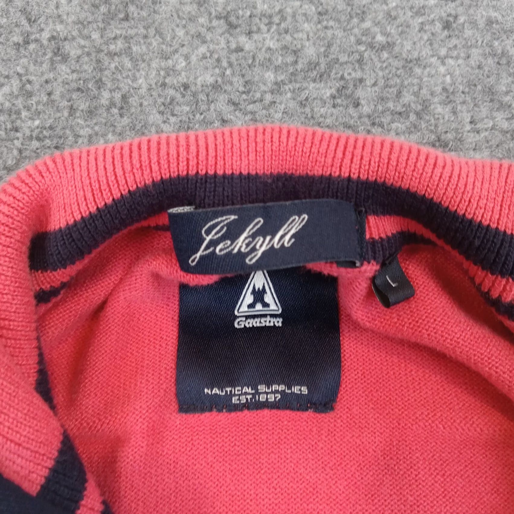 Vintage Gaastra Jekyll Sweater Mens Large Red 1/4 Zip Long Sleeve Mock Neck Casual Size US L / EU 52-54 / 3 - 5 Thumbnail