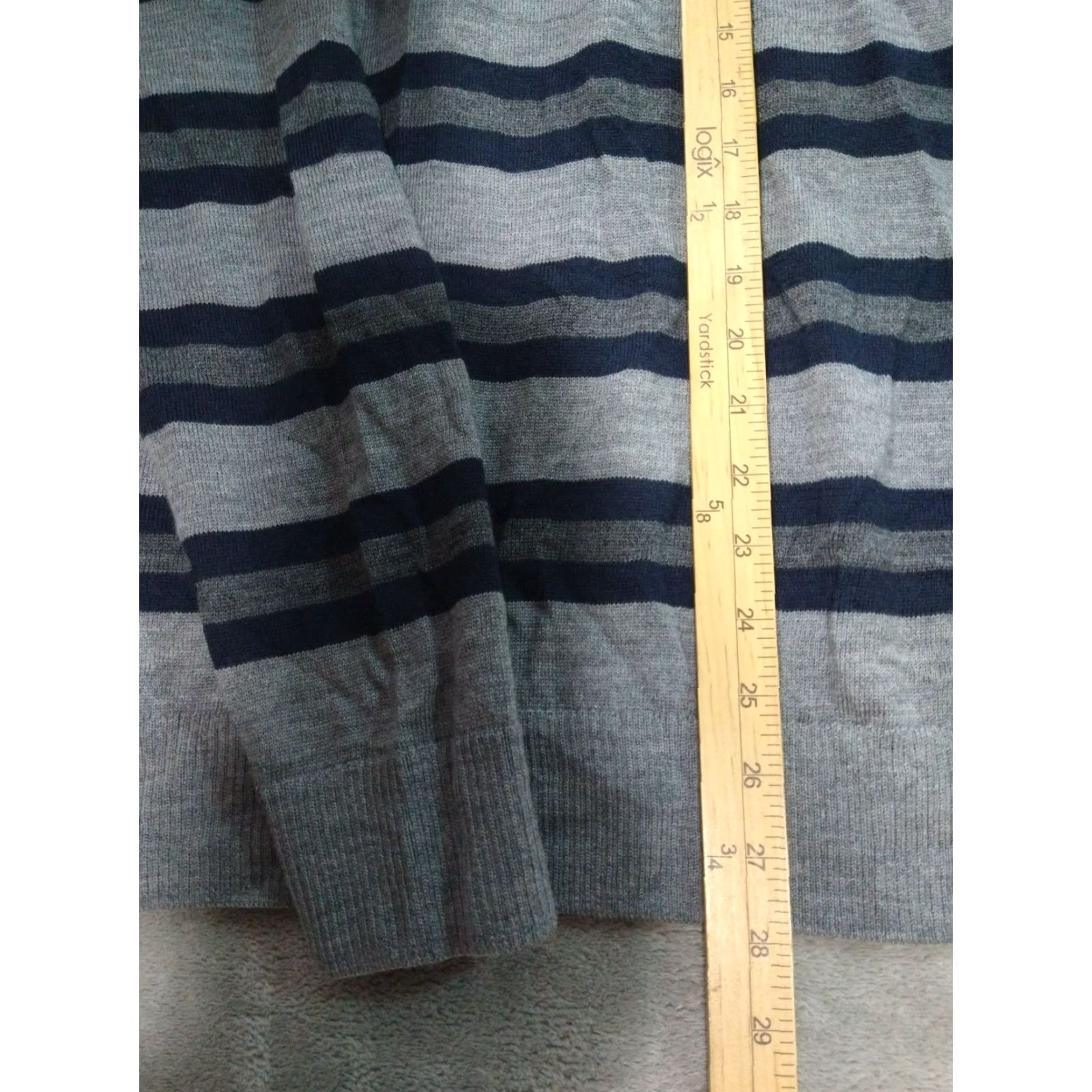 Banana Republic Banana Republic Sweater Mens Large Gray Merino Wool Crew Neck Pullover Preppy Size US L / EU 52-54 / 3 - 3 Thumbnail